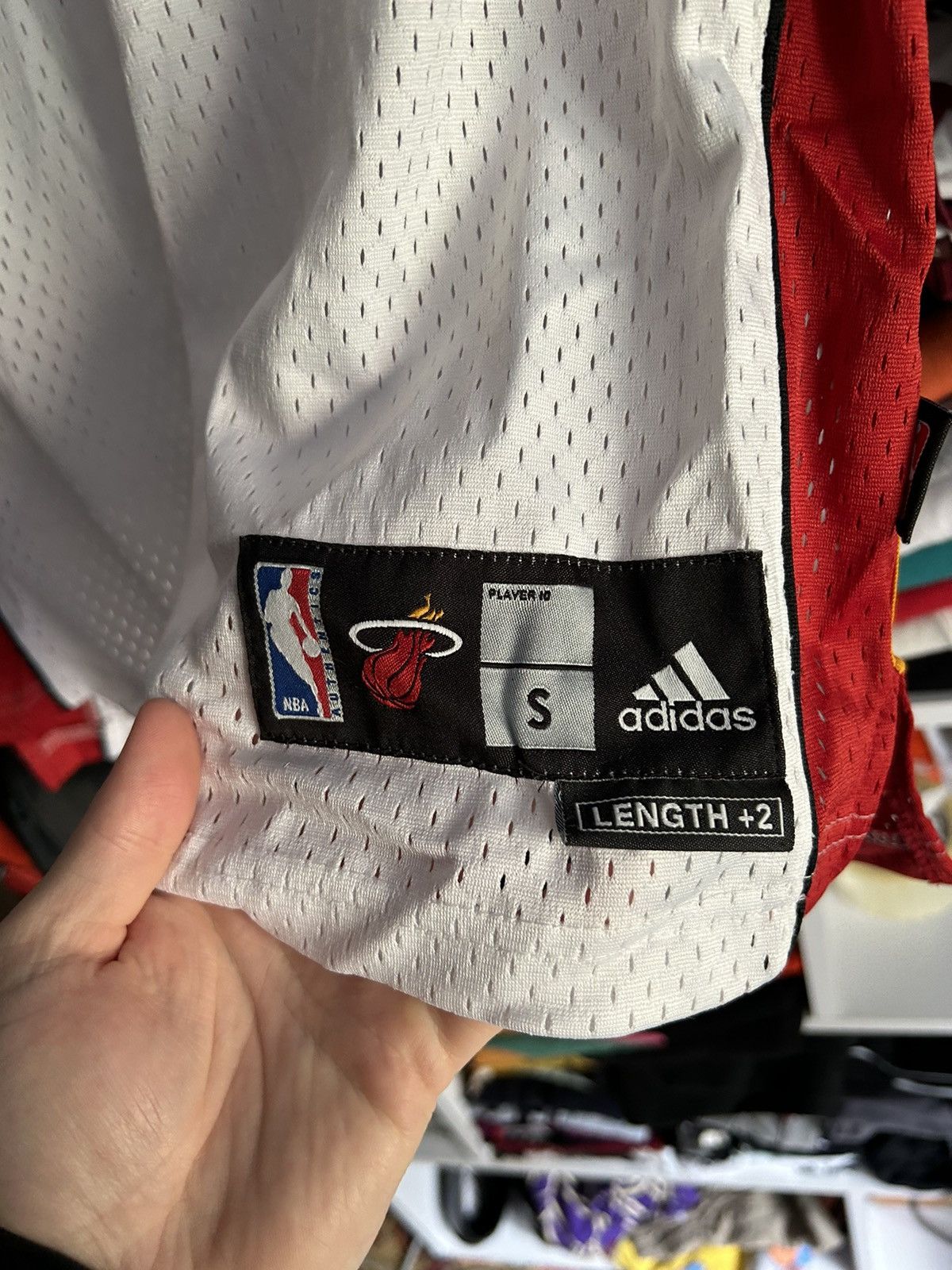 Adidas × NBA Vintage Miami Heat Dwyane Wade 3 NBA Adidas Stitched Jersey Size US S / EU 44-46 / 1 - 4 Thumbnail
