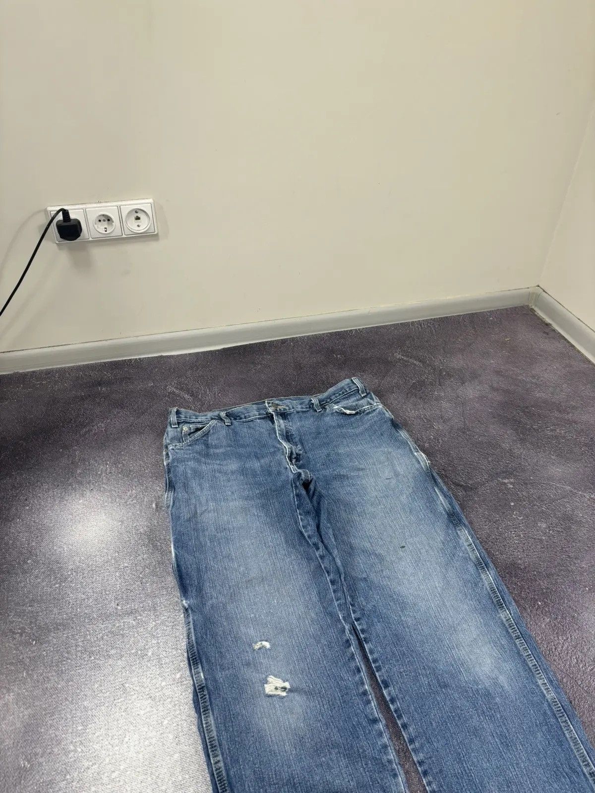 Dickies × Vintage Vintage Dickies USA Blue Work Denim Baggy Jeans Size US 38 / EU 54 - 7 Thumbnail