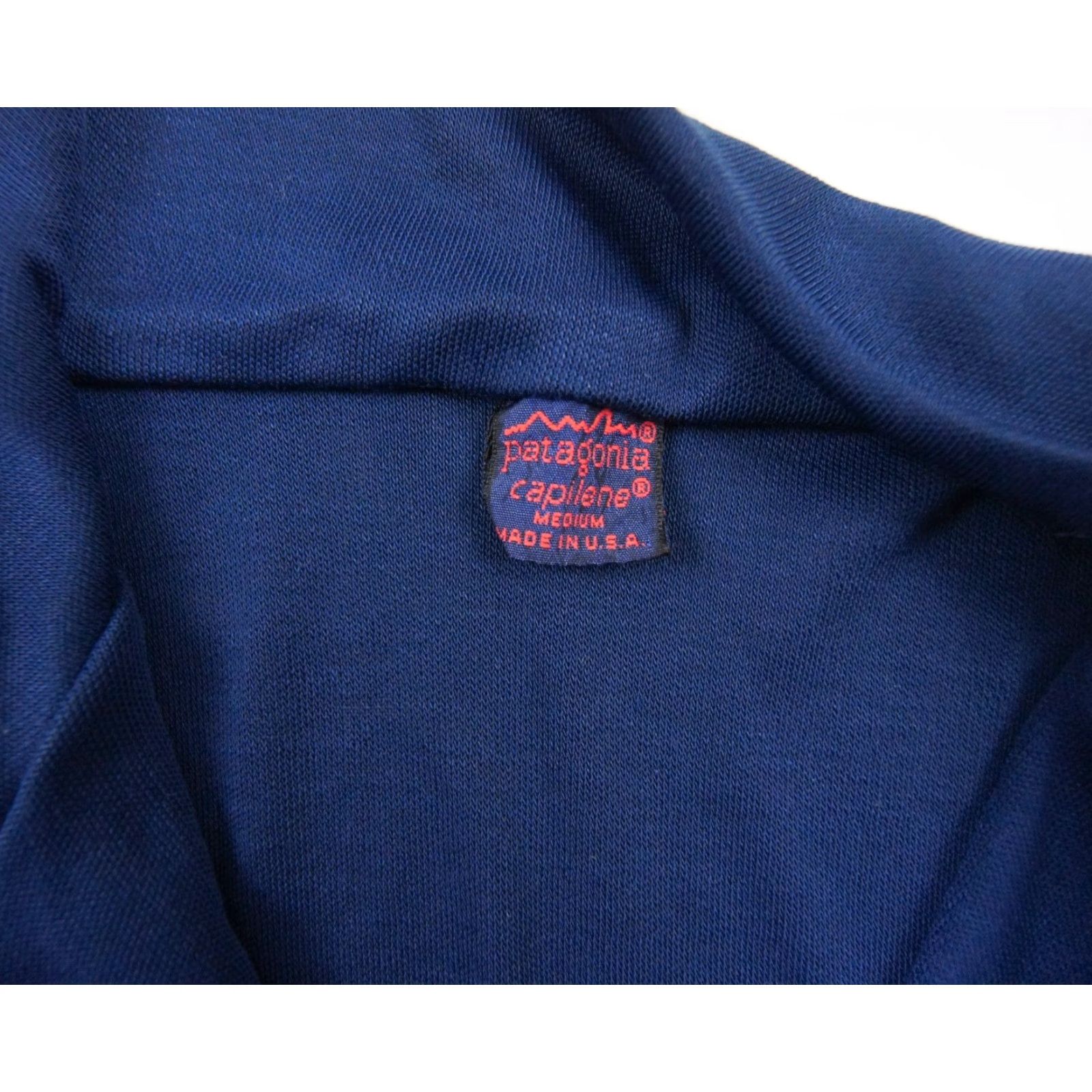Patagonia VINTAGE Patagonia Shirt Mens Medium Capilene Long Sleeve Hike Outdoors Blue Capilene Long Sleeve Mock Neck Patagonia Mens Shirt 90s Outdoors Size US M / EU 48-50 / 2 - 7 Thumbnail