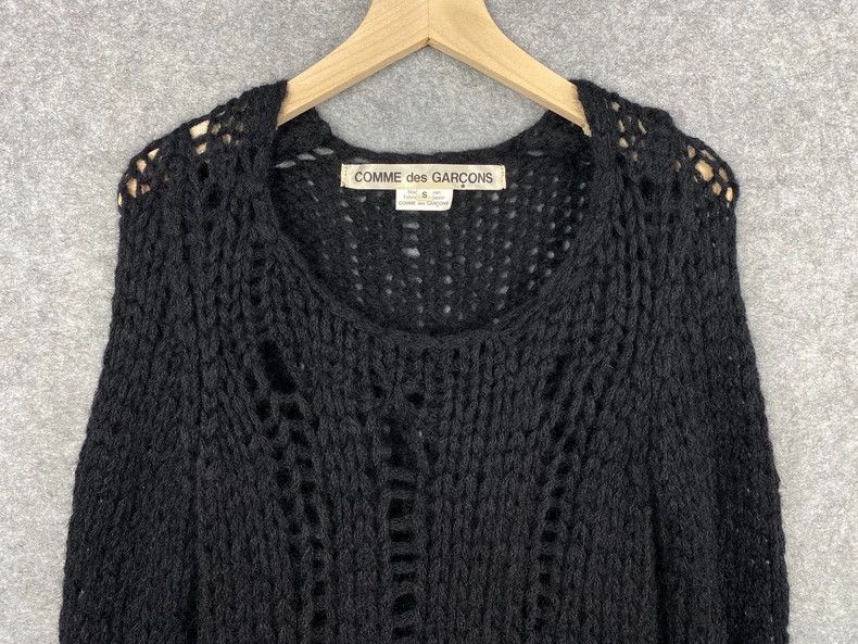 Comme des Garcons Comme Des Garcons Hand-woven cutout mohair-blend sweater Size S / US 4 / IT 40 - 3 Thumbnail