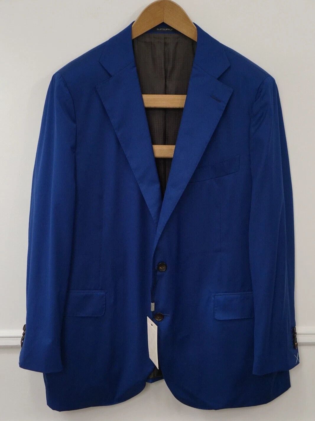 Suitsupply Men Suitsupply La Spalla Ariston Blue Wool Size 29 UK/US48S Size 48S - 1 Thumbnail