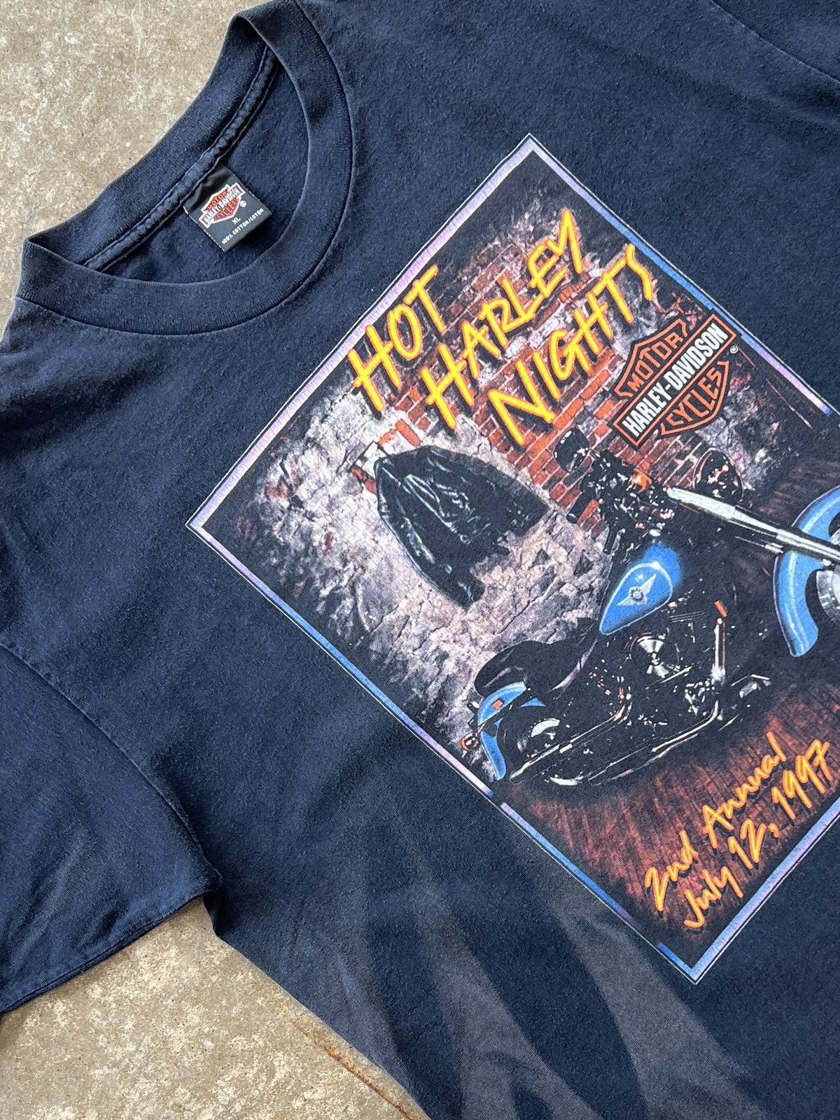 Harley Davidson Vintage 1997 Harley Davidson Harley Nights Motorcycle Tee XL Size US XL / EU 56 / 4 - 1 Thumbnail