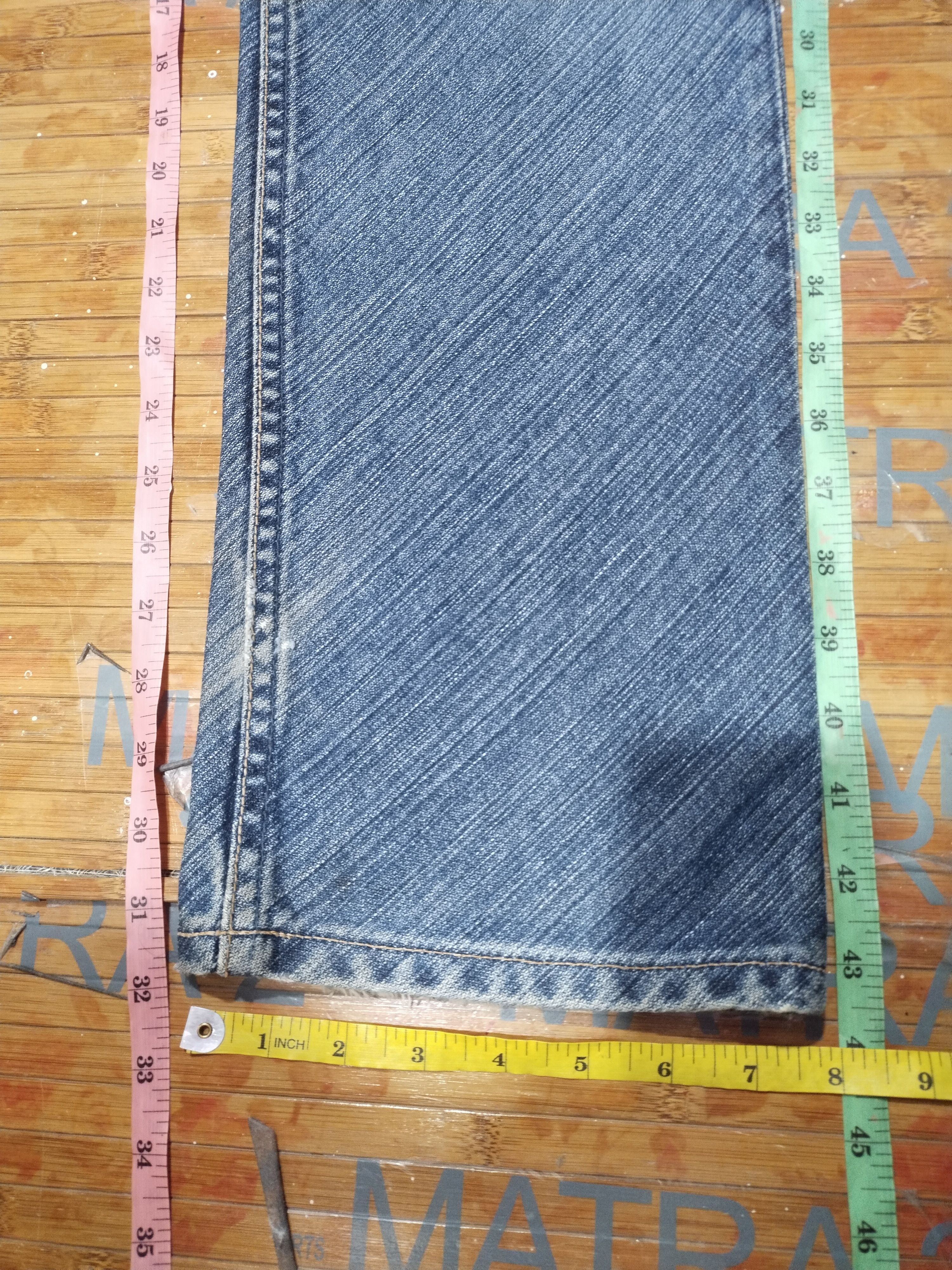Japanese Brand × Vintage × Wrangler Jeans Wrangler Sanforized, Greensboro Sz 32"31" Size US 32 / EU 48 - 6 Thumbnail