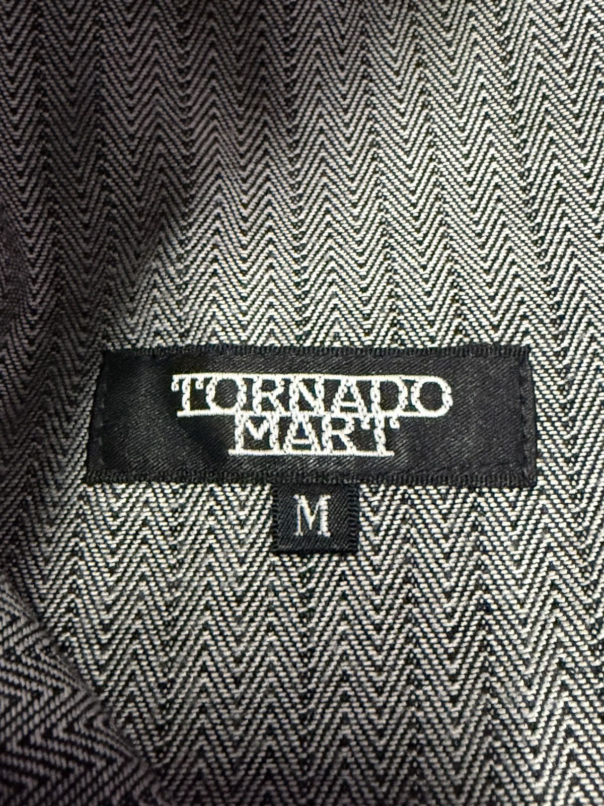 Tornado Mart Tornado Mart Japan Studded Herringbone Cargo Flared Jeans Size US 30 / EU 46 - 22 Thumbnail