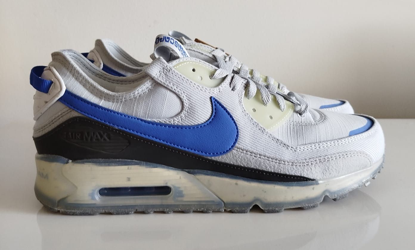 Nike Nike Air Max Terrascape 90 Pure Platinum Hyper Royal Size US 11.5 / EU 44-45 - 3 Thumbnail