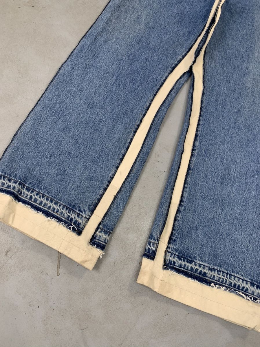 Levi's upcycled levis inseam stripes baggy fit denim Size US 34 / EU 50 - 3 Thumbnail