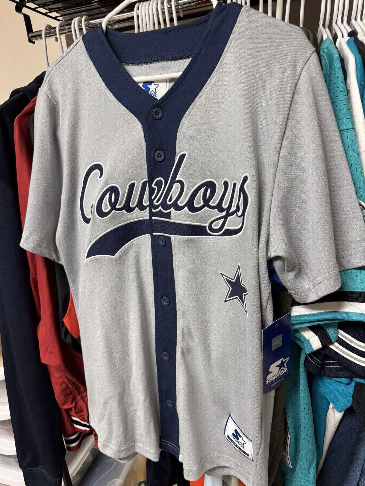 NFL × Starter Starter Dallas Cowboys Baseball Jersey Size Men’s X-Large Size US XL / EU 56 / 4 - 3 Thumbnail