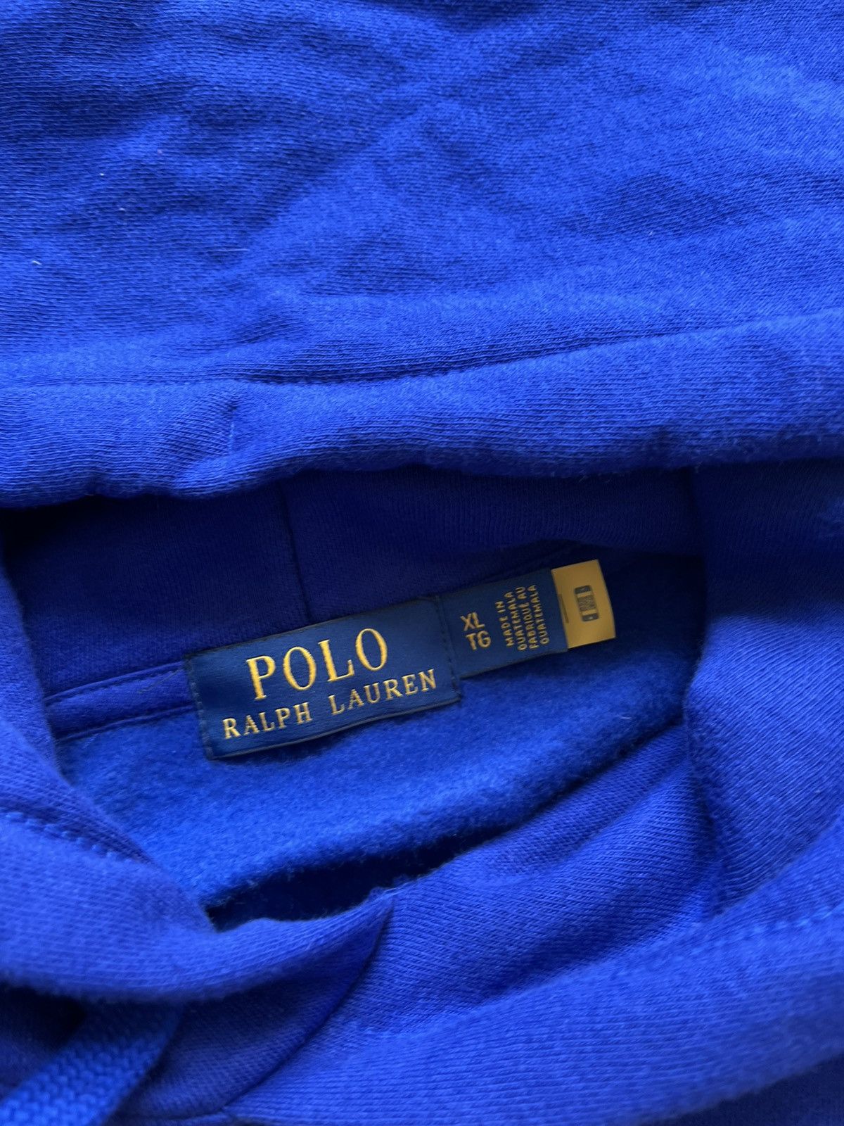 Polo Ralph Lauren × Vintage Polo Ralph Lauren Polo Box Yellow Logo Pohood Hoodie XL size Size US XL / EU 56 / 4 - 5 Thumbnail