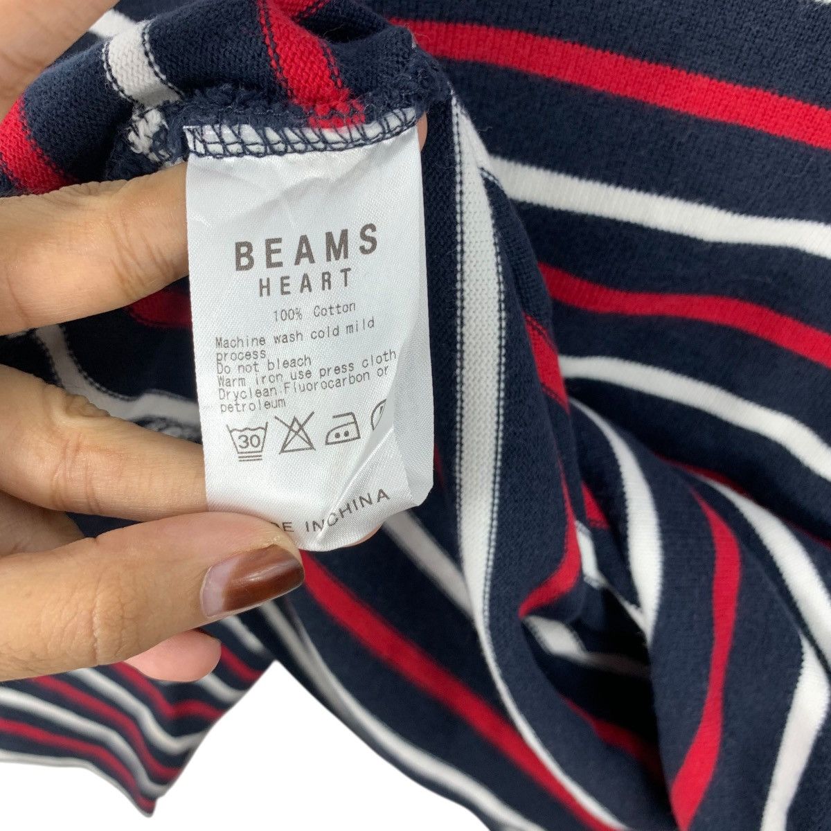Beams Plus BEAMS PLUS HEART Collection Striped Tee Shirt Top Long Size M / US 6-8 / IT 42-44 - 8 Thumbnail