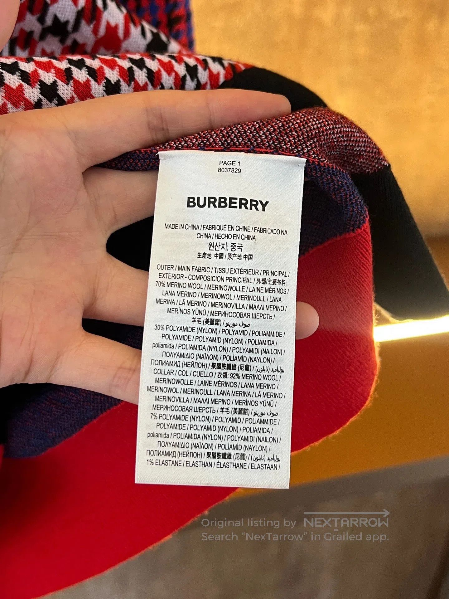 Burberry Burberry Plaid Knit Sweater| Size US S / EU 44-46 / 1 - 4 Thumbnail