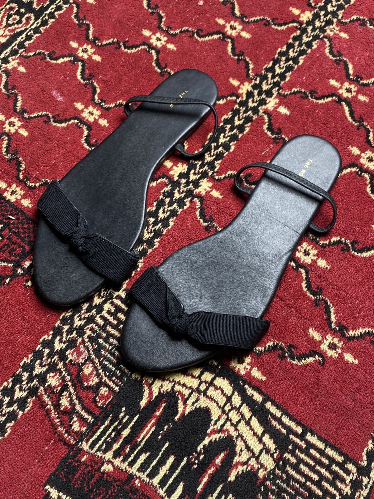 The Row The row - Bow Leather Slingback Sandals Size US 9 / IT 39 - 2 Thumbnail