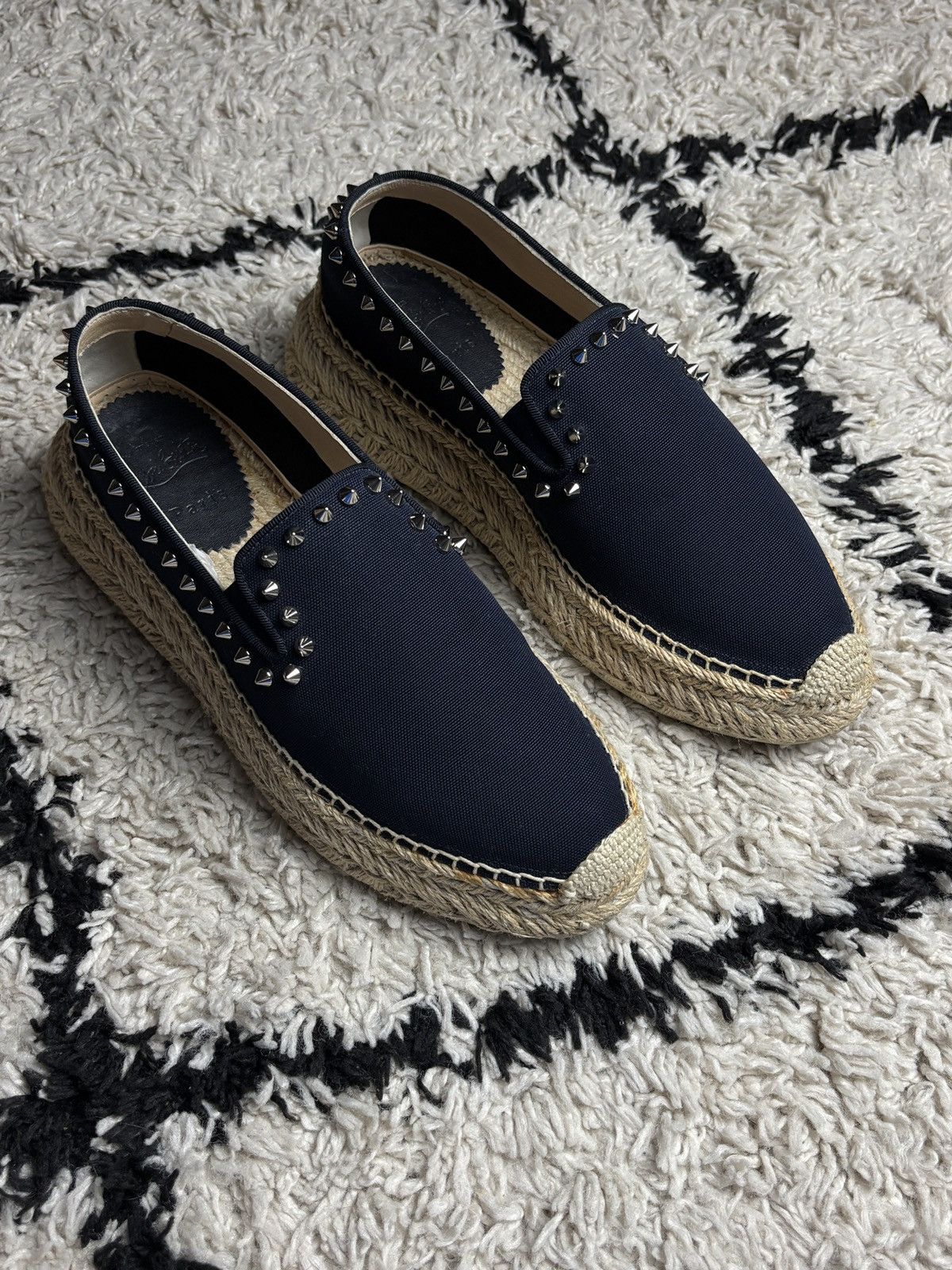 Christian Louboutin Christian Louboutin Spiked Espaboat Espadrille Luxury Shoes Size US 9 / IT 39 - 4 Thumbnail