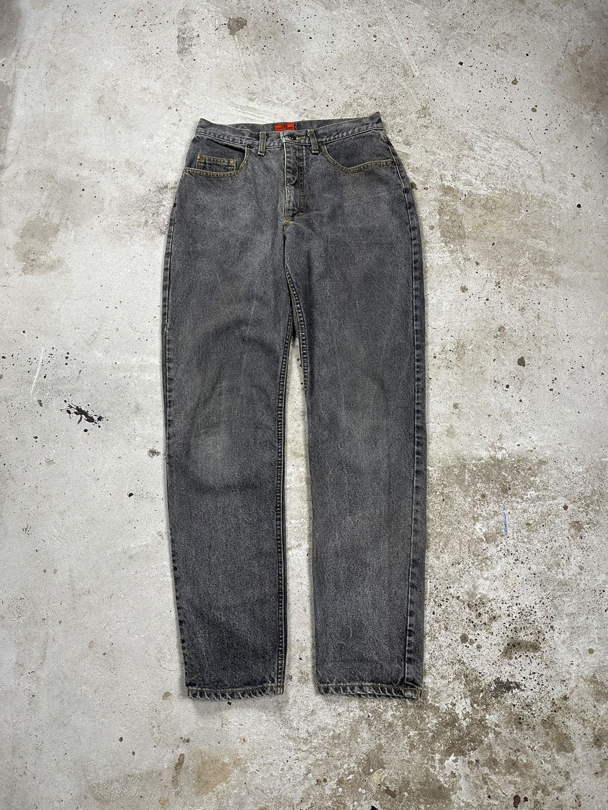 ‼️ Vintage 1989 Lee Rough Riders Washed Grey Denim Pants