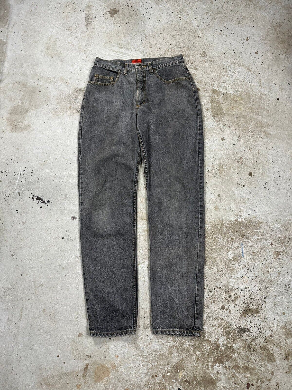 Vintage ‼️ Vintage 1989 Lee Rough Riders Washed Grey Denim Pants | Grailed