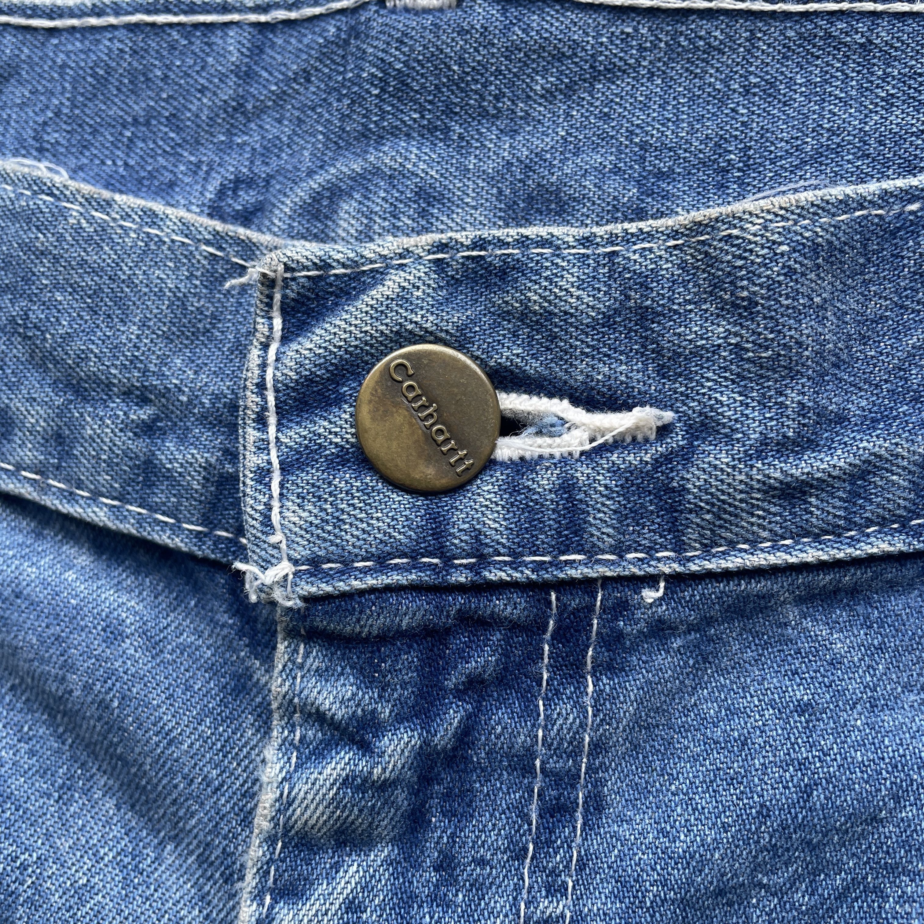 Carhartt W33 VINTAGE CARHARTT CARPENTER FADED RIPPED PANTS JEANS Size US 33 - 7 Thumbnail