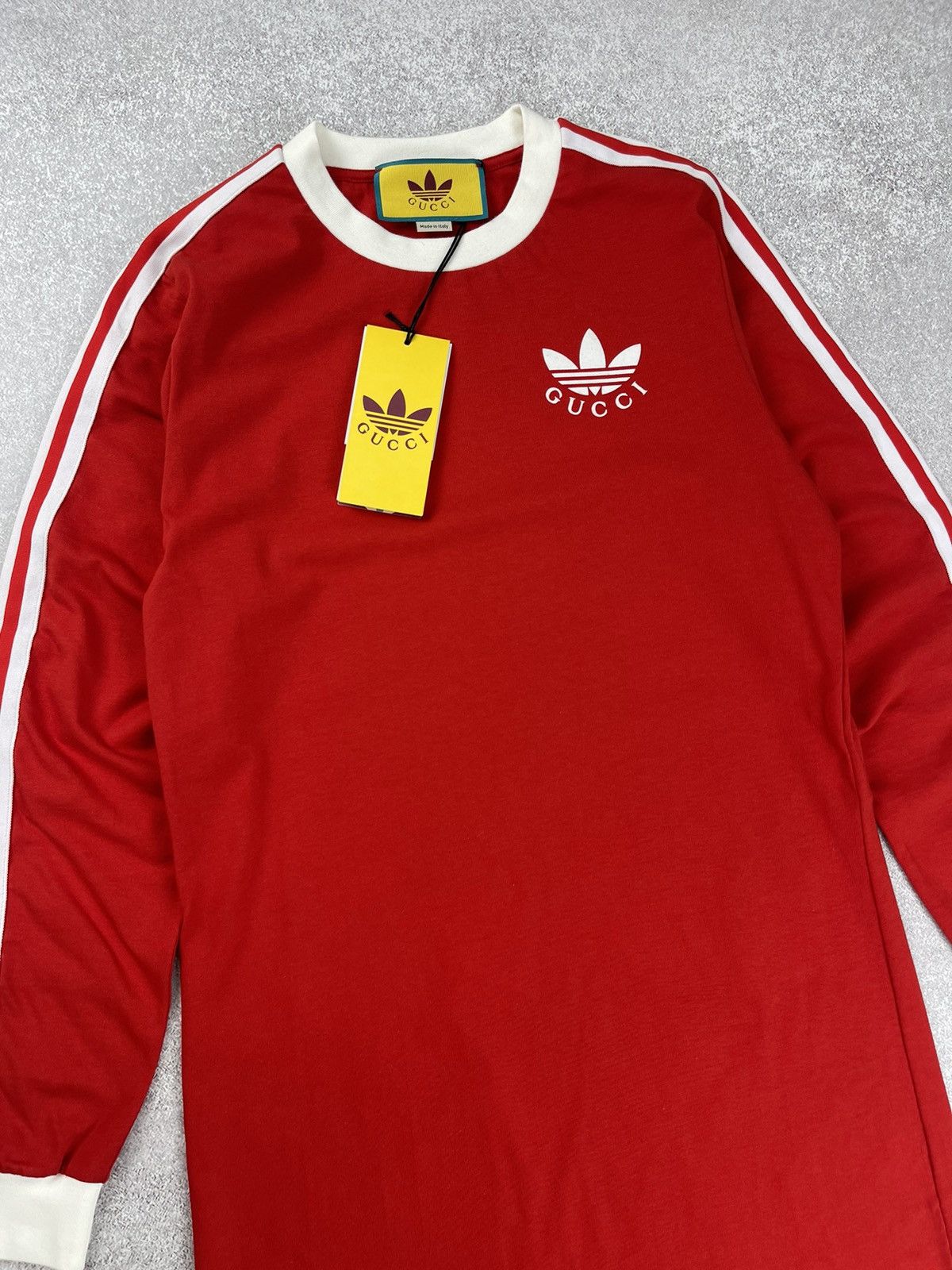 Gucci Adidas x Gucci T-Shirt Dress Red Size S Size S / US 4 / IT 40 - 3 Thumbnail