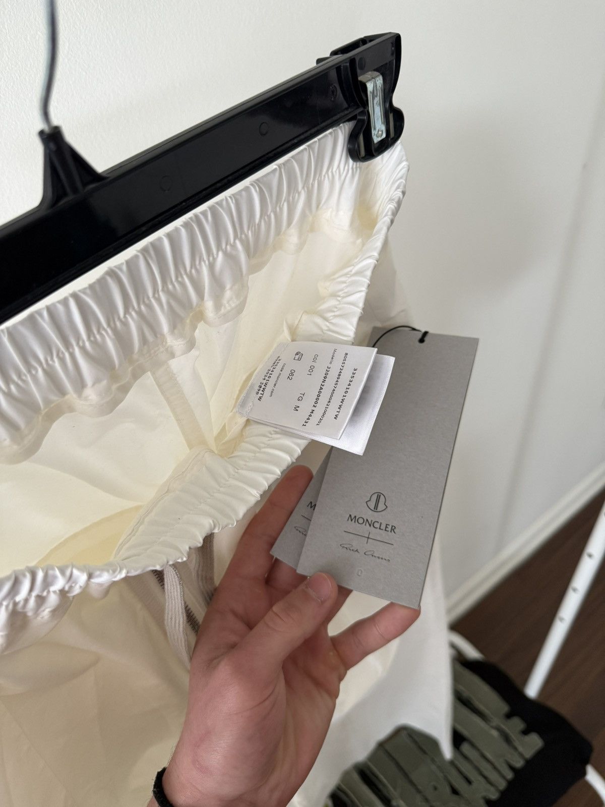 Other Moncler x Rick Owens Belas Trousers Pants Wide Leg Off-White Size US 31 - 4 Thumbnail