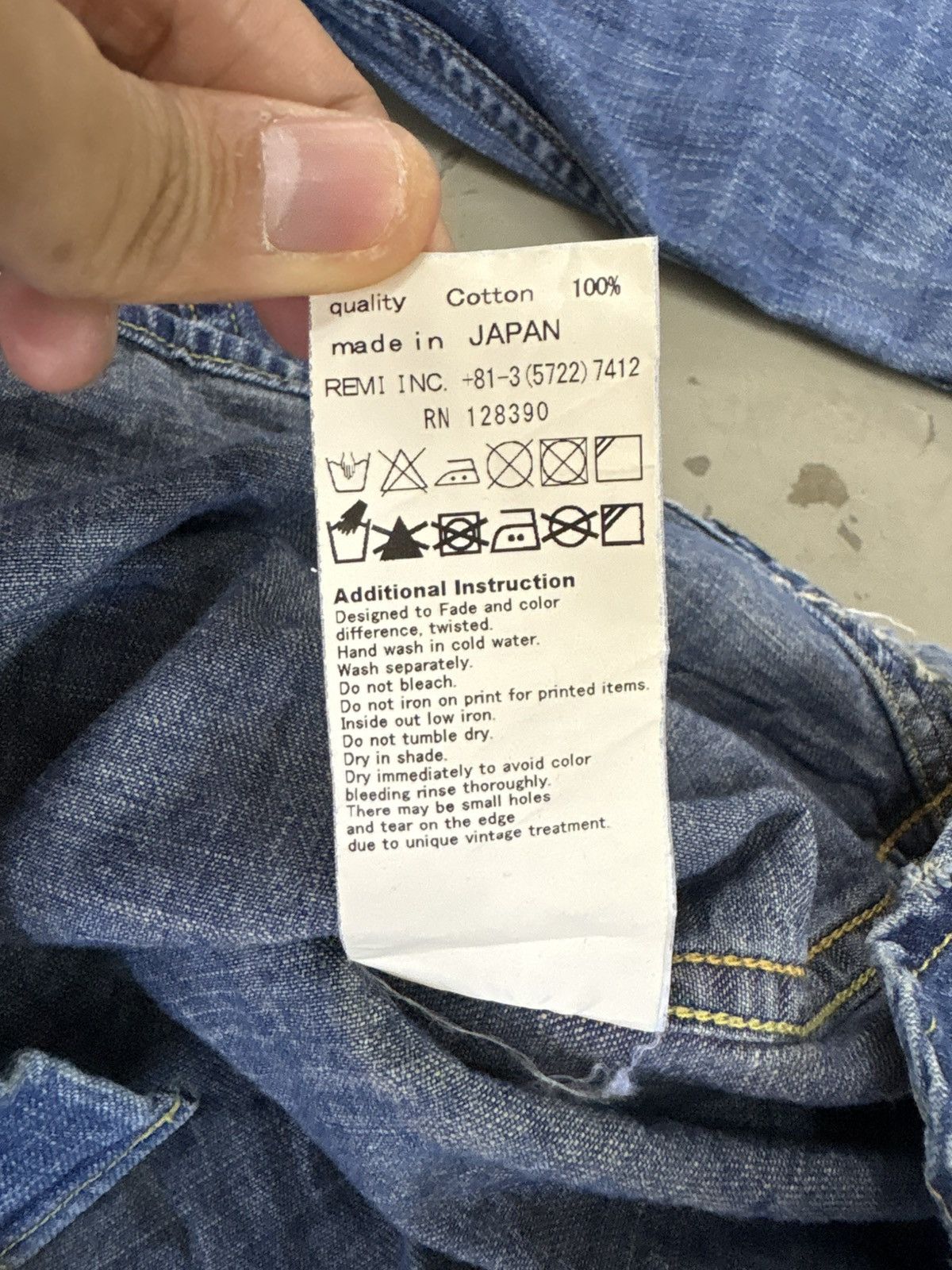 Remi Relief REMI RELIEF Denim Shirt Western Japan Made Size US S / EU 44-46 / 1 - 11 Thumbnail