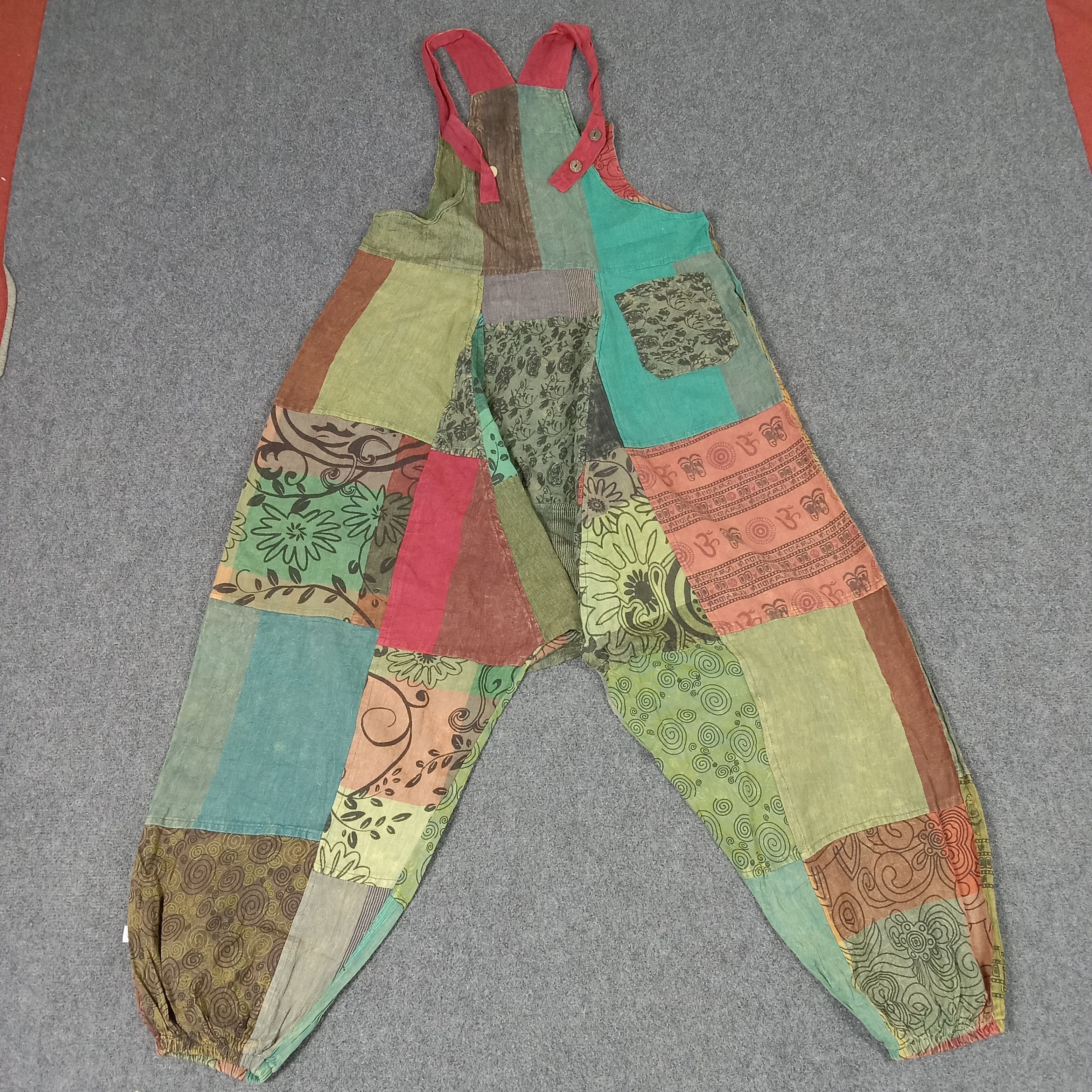 Gypsy × Japanese Brand × Vintage Hippie Patches Art Japanese Style Overall Size US 28 / EU 44 - 6 Thumbnail