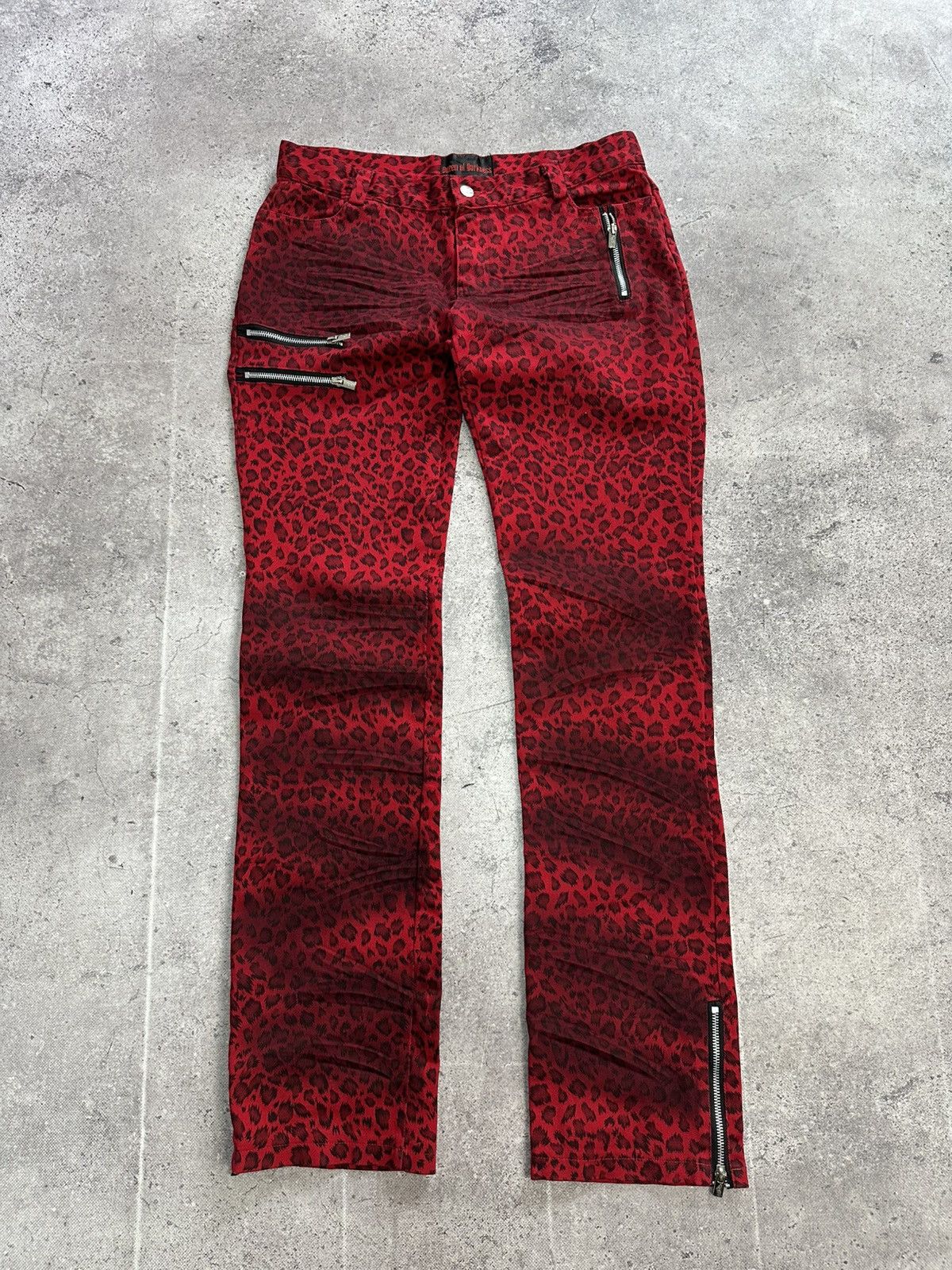 Tripp NYC Vintage Queen Of Darkness Leopard Pants Tripp Style Zip Size US 32 / EU 48 - 4 Thumbnail