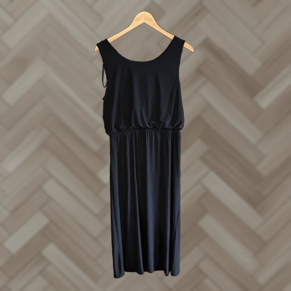 Vintage Emma & Michele Womens Black Sleeveless Maxi Slip Dress Size Large Size L / US 10 / IT 46 - 1 Thumbnail