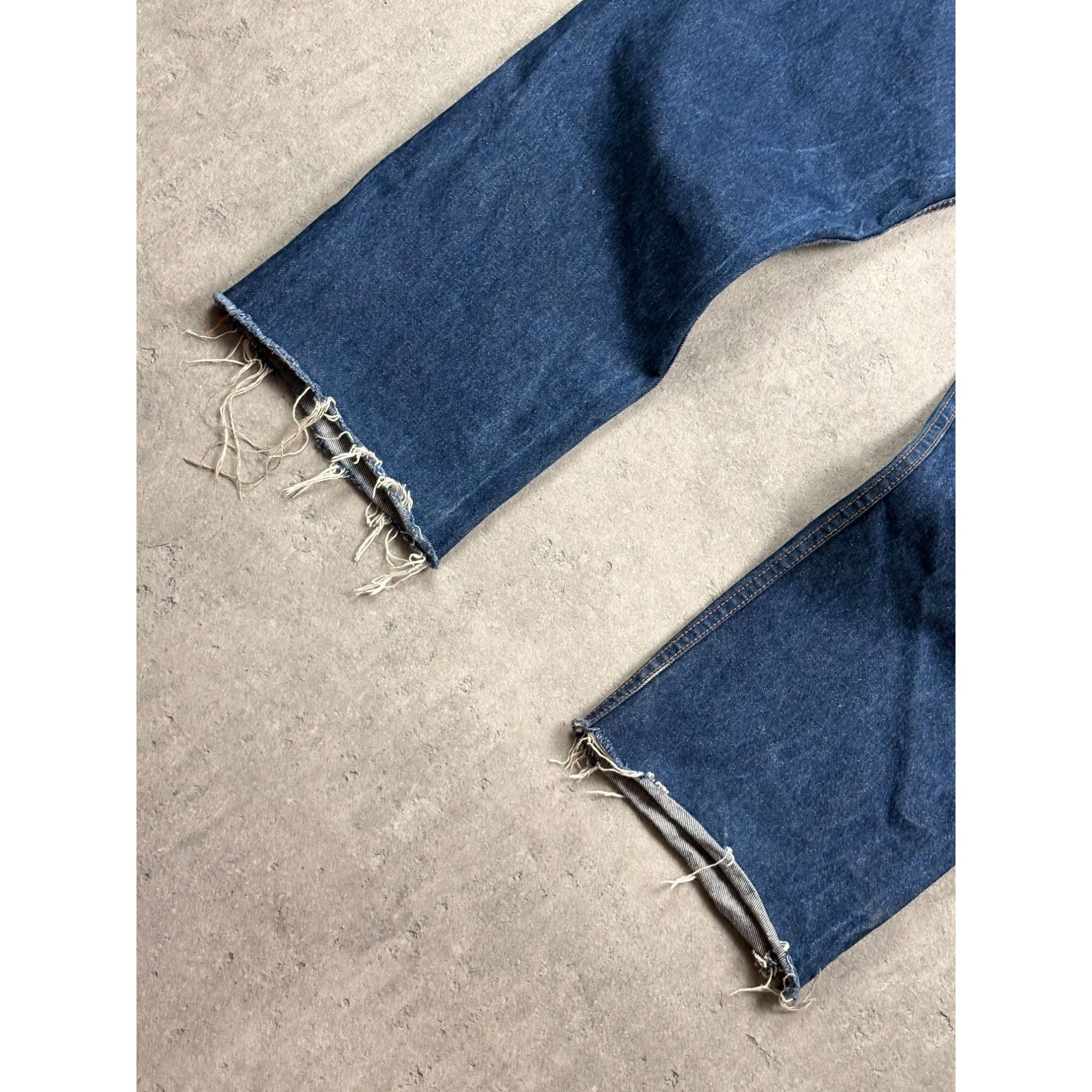 Levi's Vintage Levis 501 Distressed Raw Hem Denim Jeans 34x30 stree Size US 34 / EU 50 - 4 Thumbnail