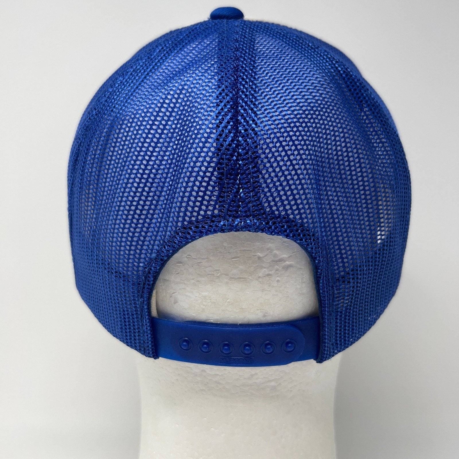 Vintage Vintage 80s Concrete Breaking Trucker Hat Baseball Cap Blue Size ONE SIZE - 3 Thumbnail