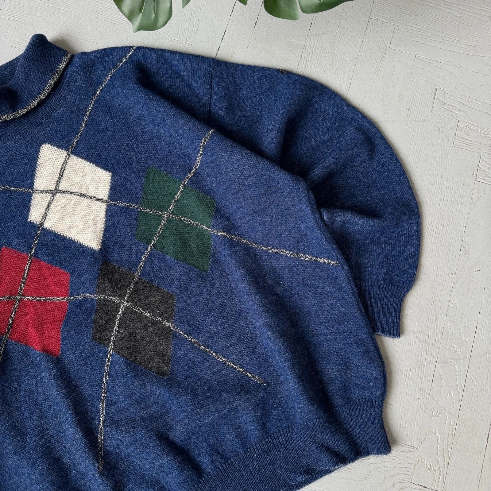 Hugo Boss Vintage Hugo Boss Turtle Neck Wool Blend Sweater Oversized Size US L / EU 52-54 / 3 - 3 Thumbnail