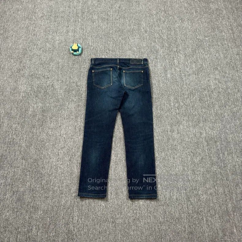 Louis Vuitton Louis Vuitton Back Leather Label Blue Jeans Size US 31 - 9 Thumbnail