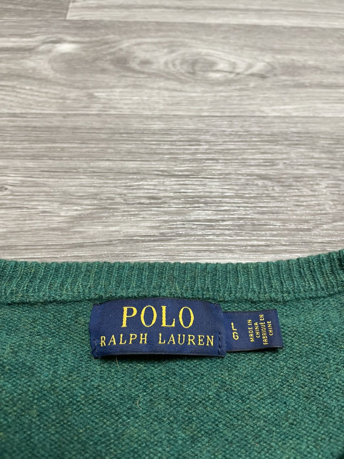 Polo Ralph Lauren Vintage Polo Ralph Lauren Green Wool Sweater Size US L / EU 52-54 / 3 - 8 Thumbnail