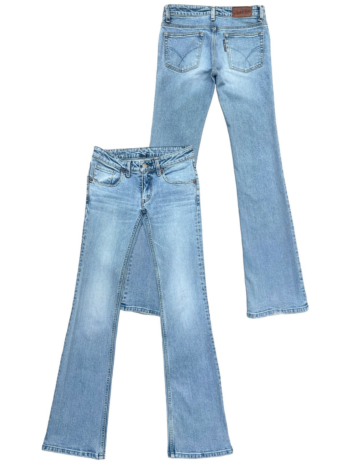 HR Market Blue Blue Japan Lowrise Flare Denim Jeans 28x32.5