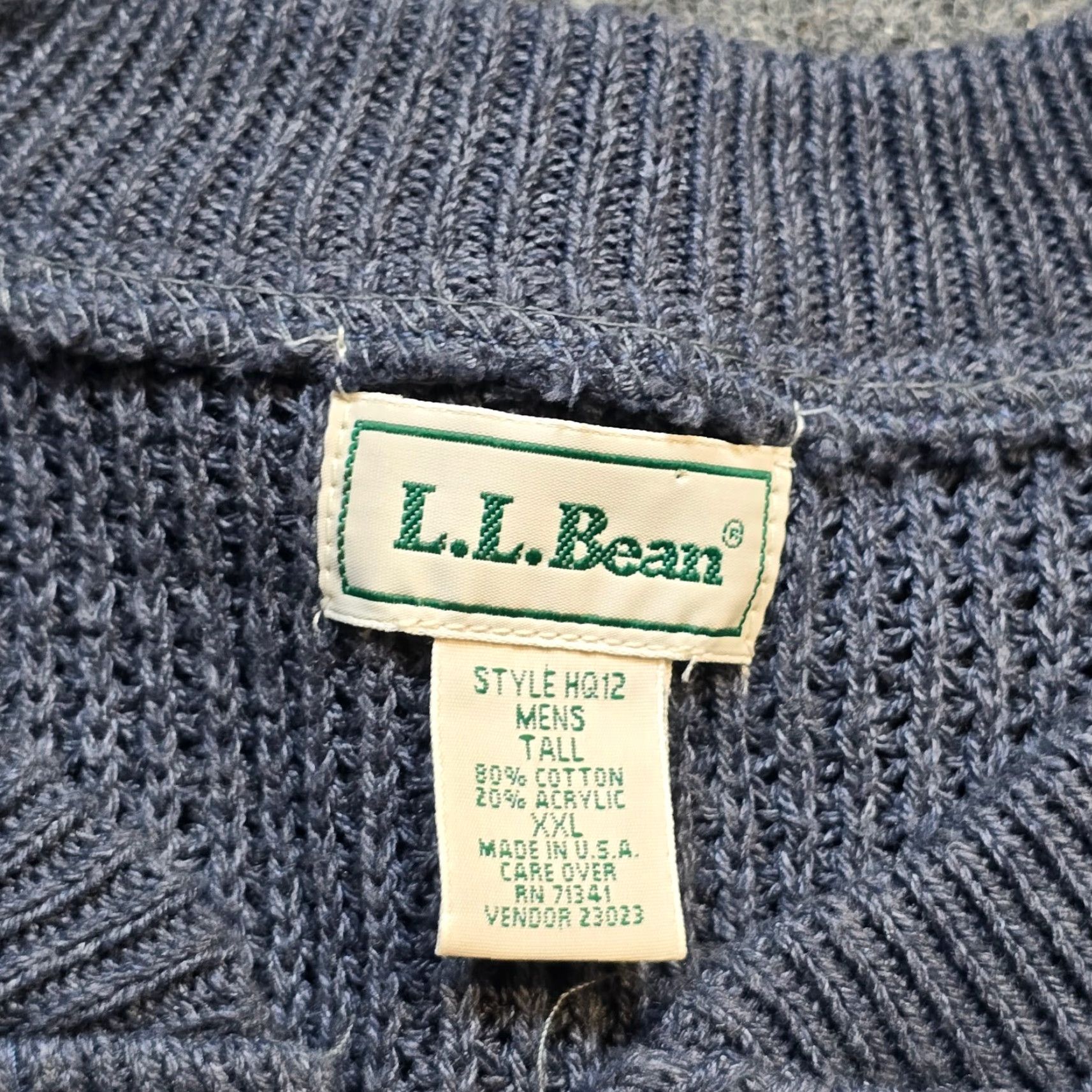 Vintage VINTAGE LL Bean Sweater Mens XXL Tall Blue Cotton Knit Henley Long Sleeve Casual Mens XL Tall? No—keep to original size: 2XLT Size US XXL / EU 58 / 5 - 3 Thumbnail
