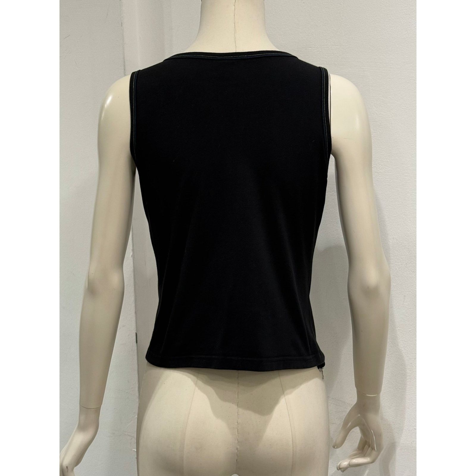 Versace 2000S Versace embellished cross tank top Size L / US 10 / IT 46 - 4 Thumbnail