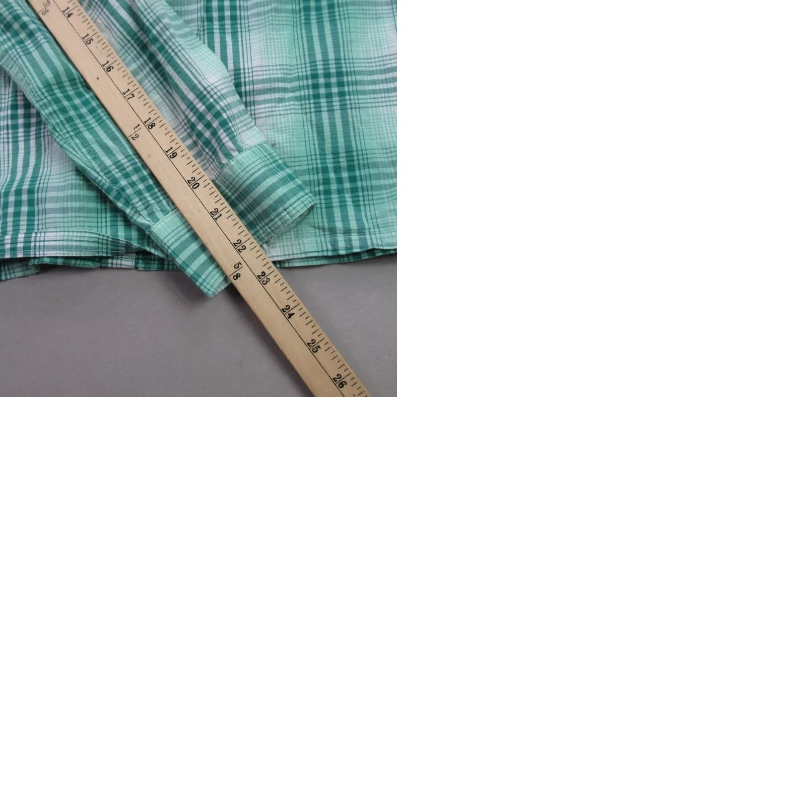 Vintage Cabelas Shirt Womens XL Long Sleeve Button Front Green Plaid Lightweight Size XL / US 12-14 / IT 48-50 - 9 Thumbnail