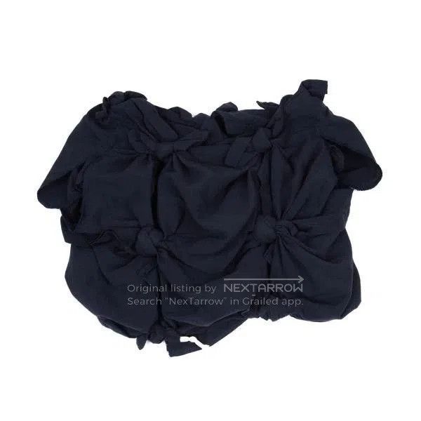 Comme des Garcons COMME des GARCONS Navy Knot Crop Top. Size US M / EU 48-50 / 2 - 2 Thumbnail