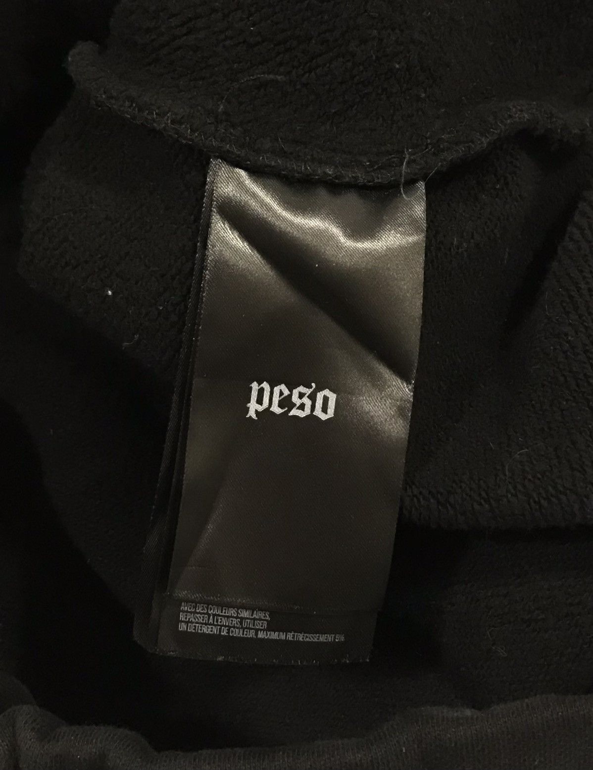 Peso Peso Monument Zip Hoodie Oversized Men's L Black Size US L / EU 52-54 / 3 - 9 Thumbnail