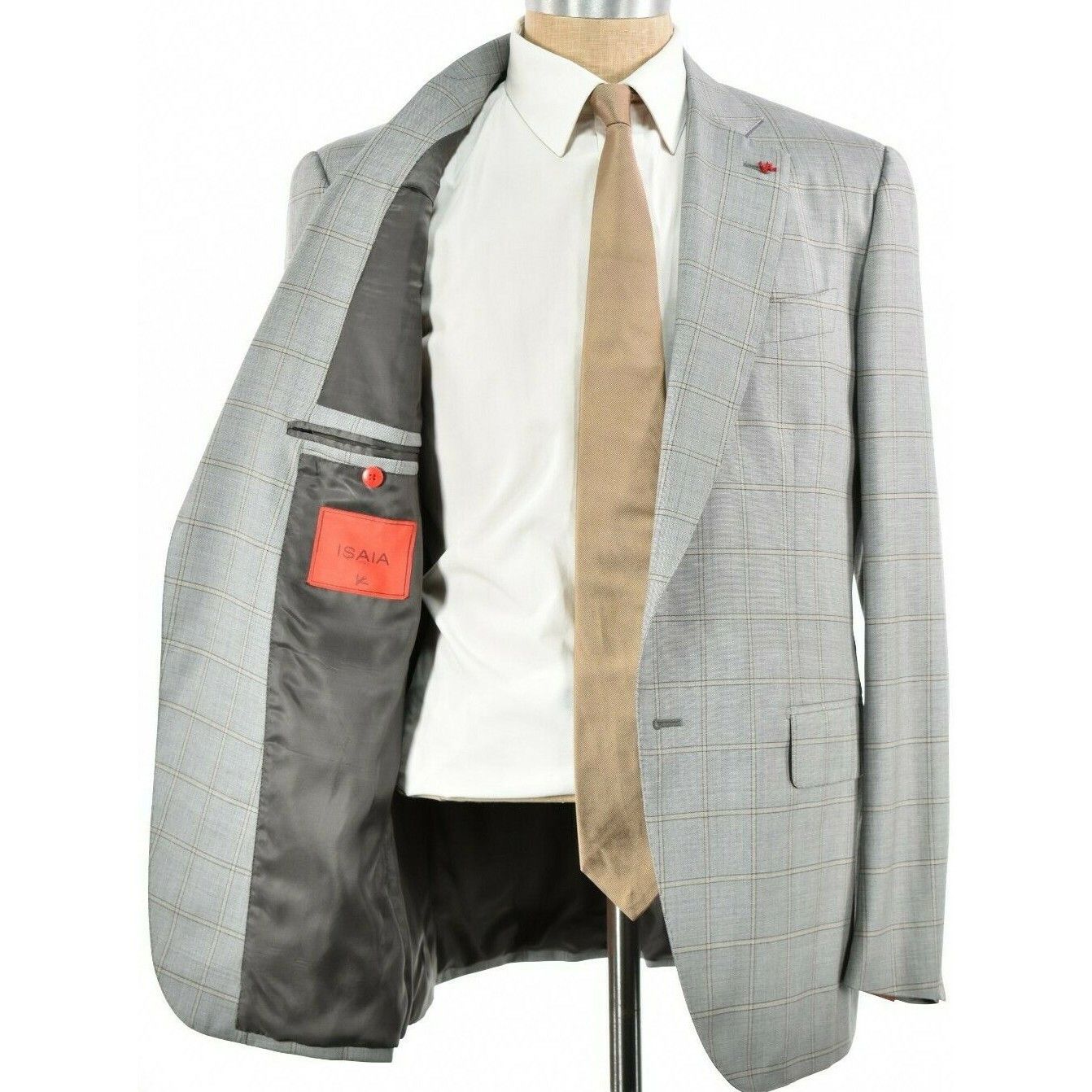 Isaia isaia Suit Size US 44 Regular in Gray Size 44R - 7 Thumbnail