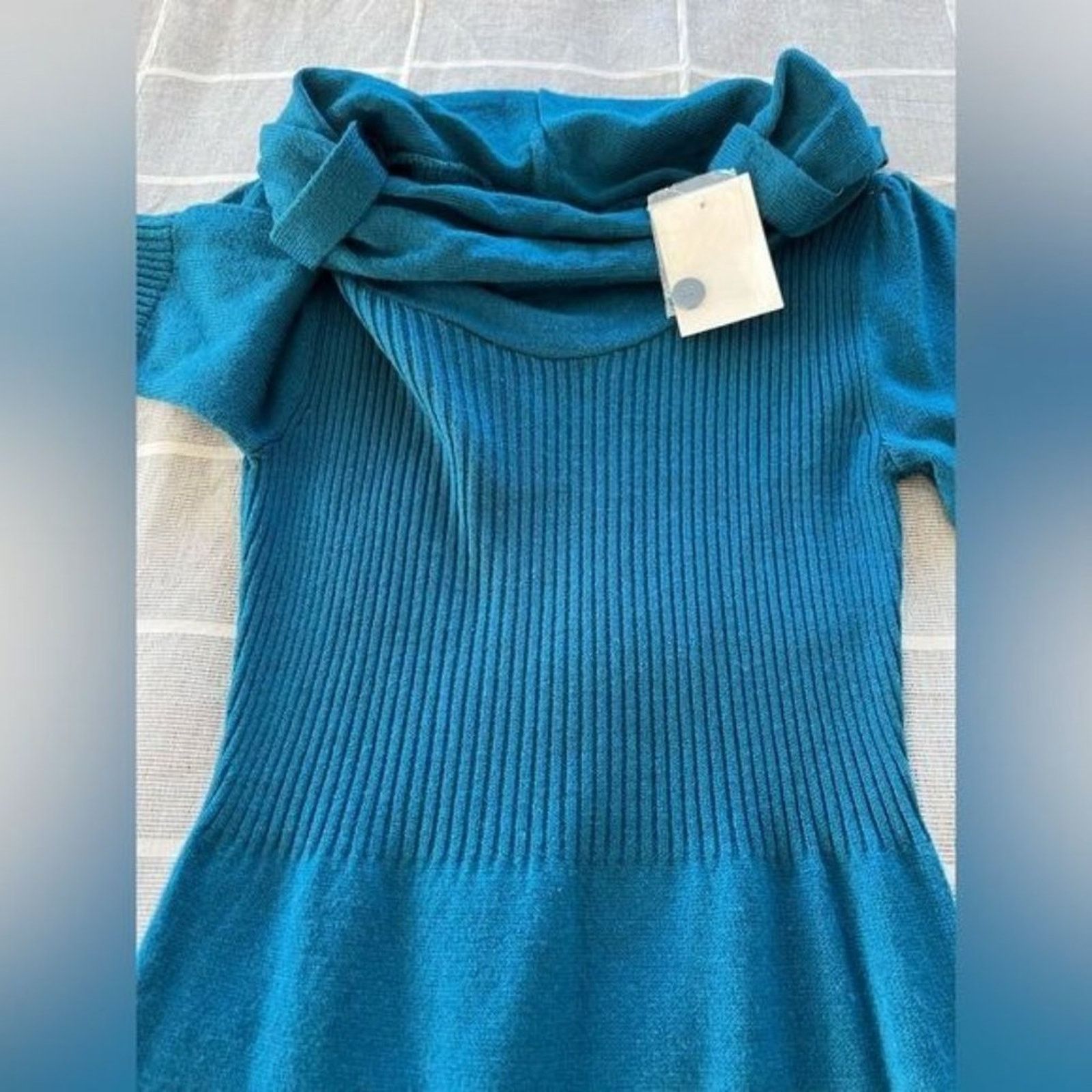 Kohl's NWT Kohl’s Cowl Neck Sweater Dress Size XS Size XS / US 0-2 / IT 36-38 - 3 Thumbnail