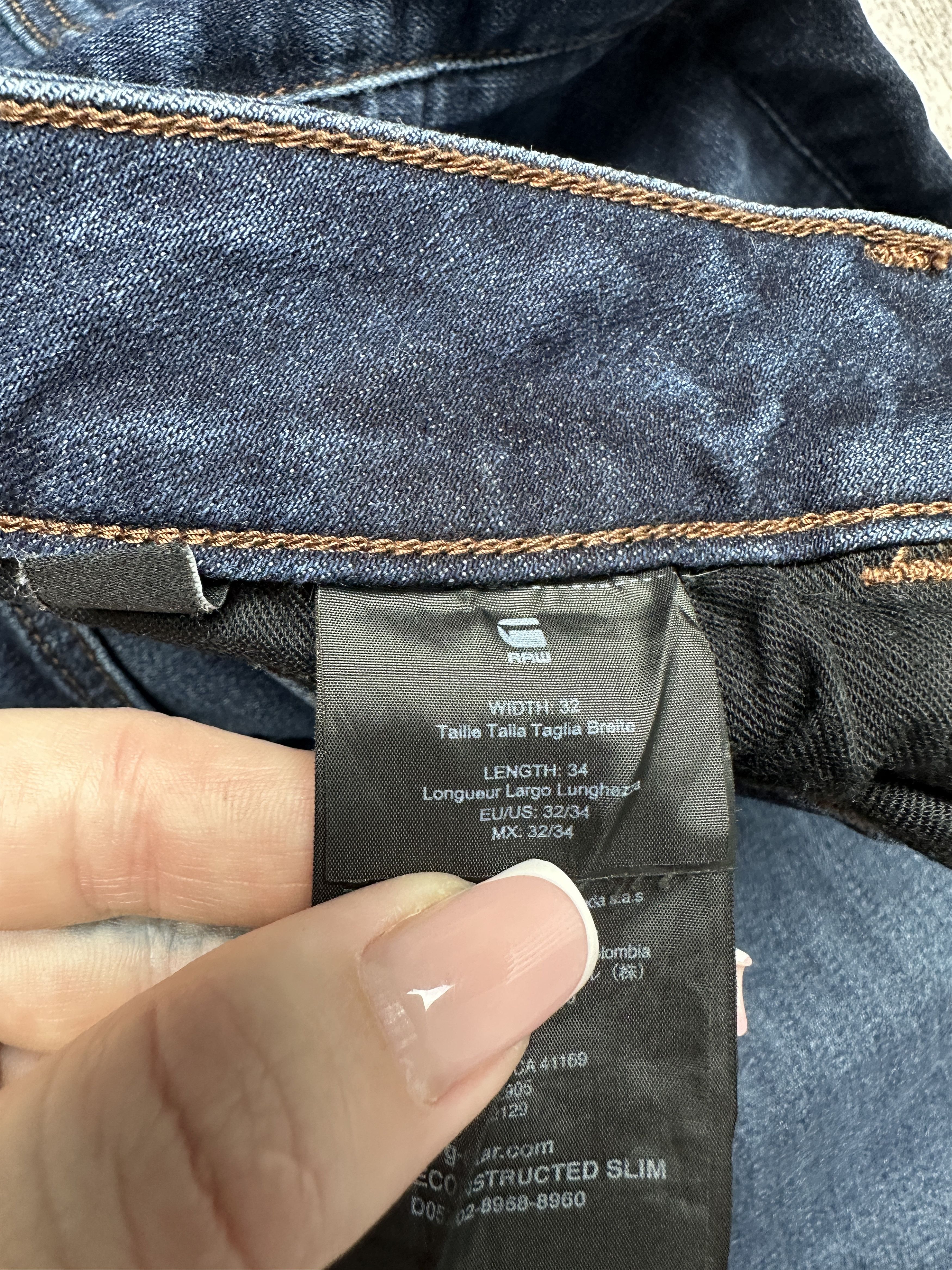 G-Star G Star Raw Mens 3301 Deconstructed Slim Denim Pants Jeans Size US 32 / EU 48 - 4 Thumbnail