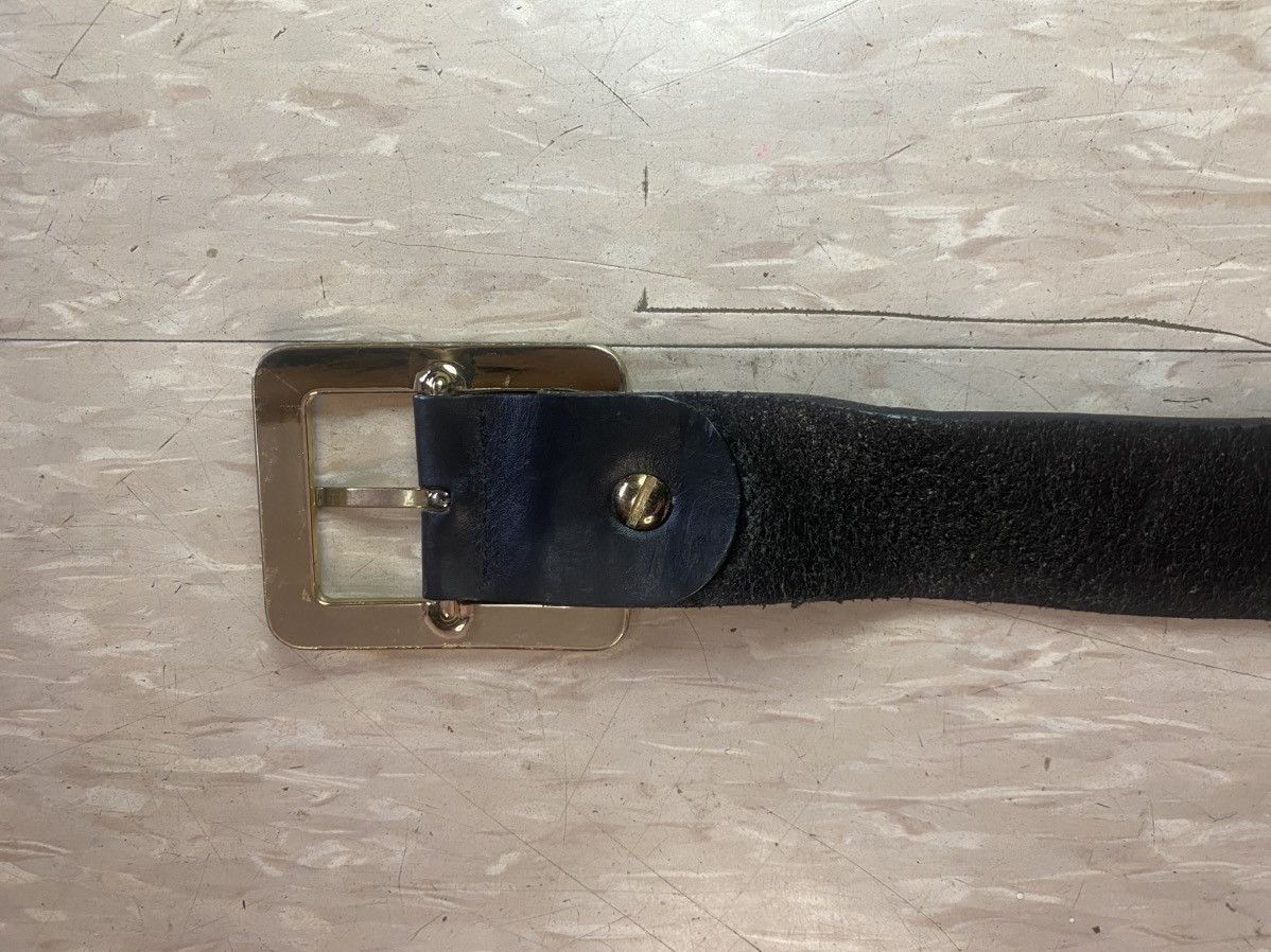Designer × Evisu × Japanese Brand Evisu genes studded leather belt Size 34 - 11 Thumbnail