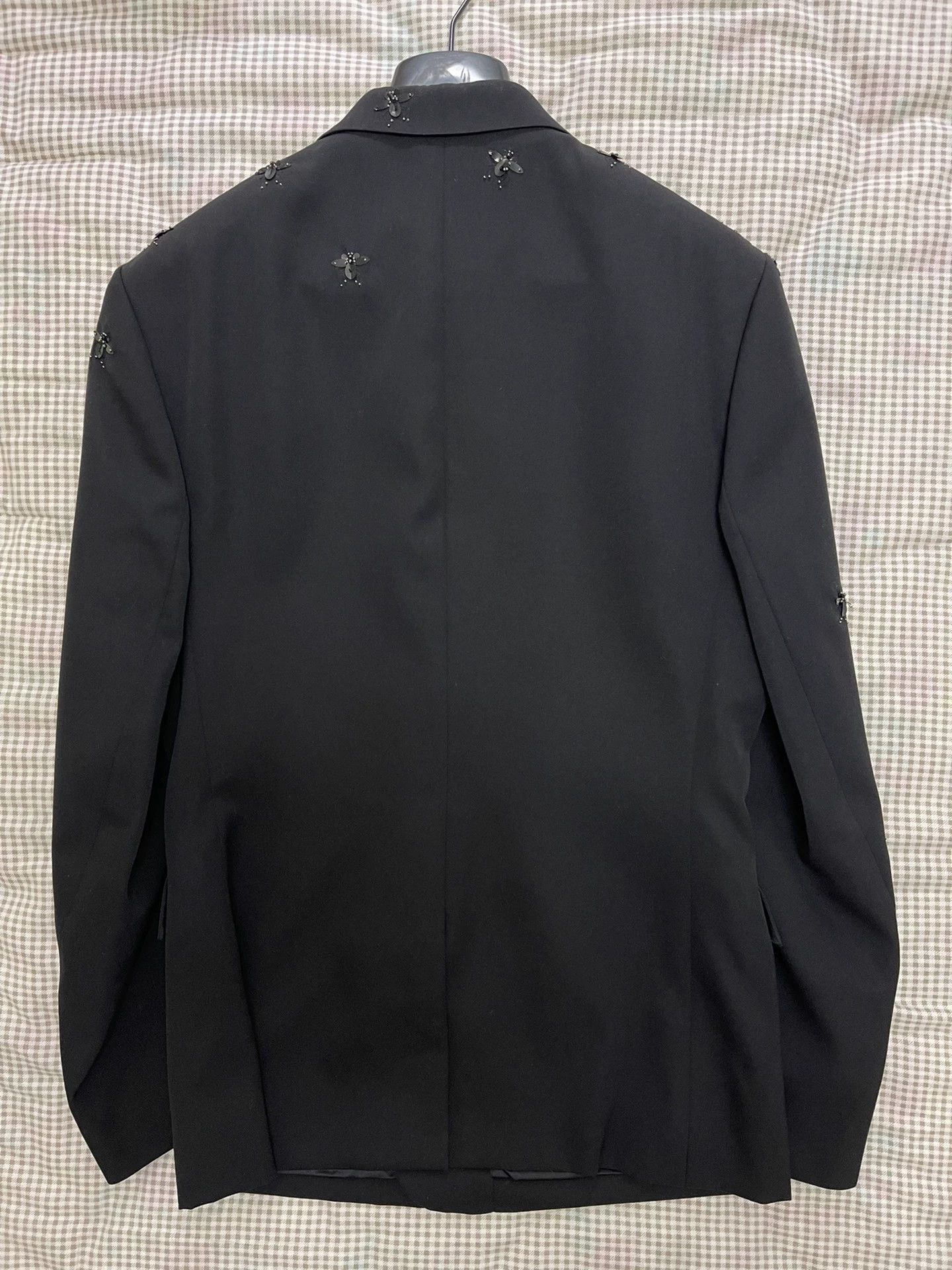 Dior Dior Homme Bees Slim Blazer Black 54 Size 54R - 2 Thumbnail