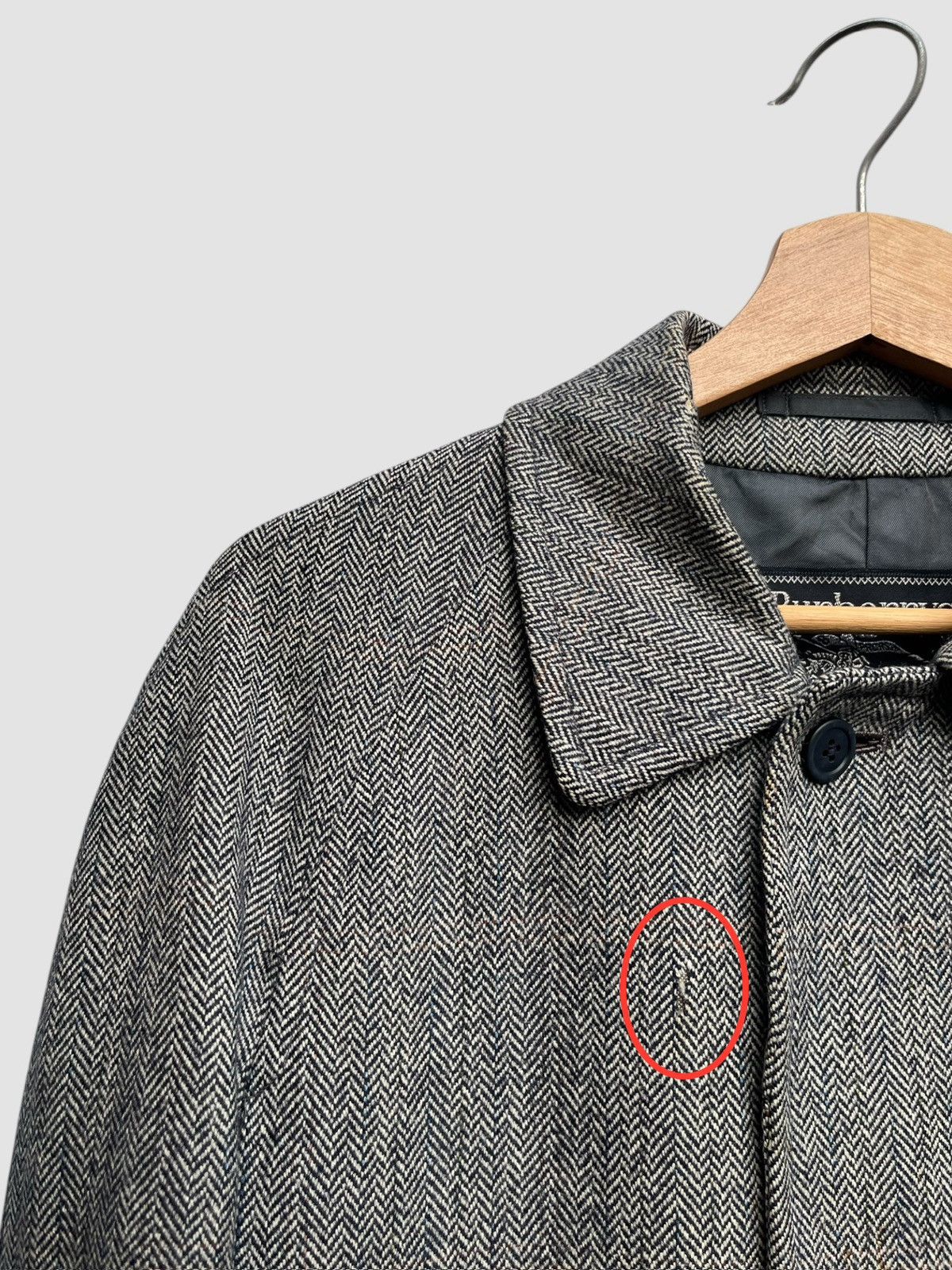 Burberry Vintage Burberrys Herringbone Wool Coat Size US S / EU 44-46 / 1 - 9 Thumbnail