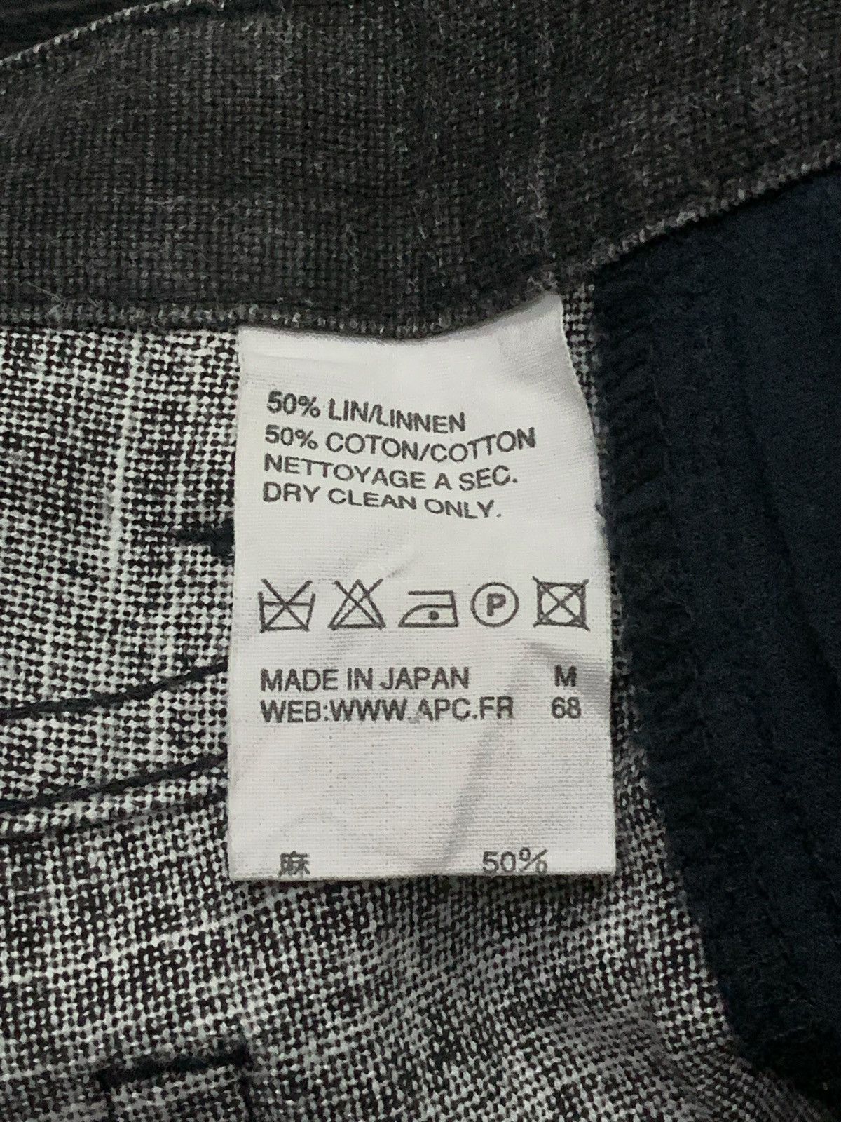 A.P.C. × Designer × Vintage A.P.C Paris Rue De Fleaurus Linnen Cotton Straight Pants Size US 29 - 10 Thumbnail