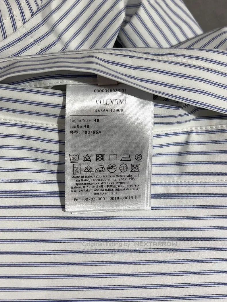 Valentino Valentino Striped cotton short-sleeved shirt Size US M / EU 48-50 / 2 - 7 Thumbnail