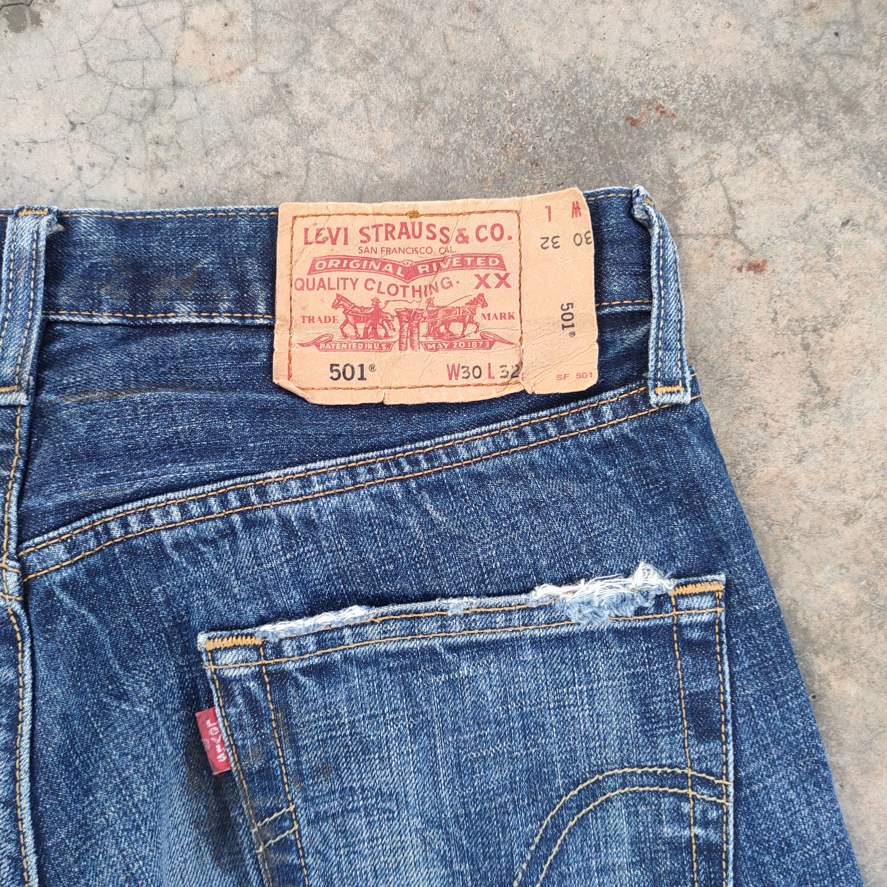 Jean × Levi's Vintage Clothing W30 VINTAGE LEVI'S 501 RUSTY DISTRESSED JEAN DENIM PANTS Size US 30 / EU 46 - 10 Thumbnail