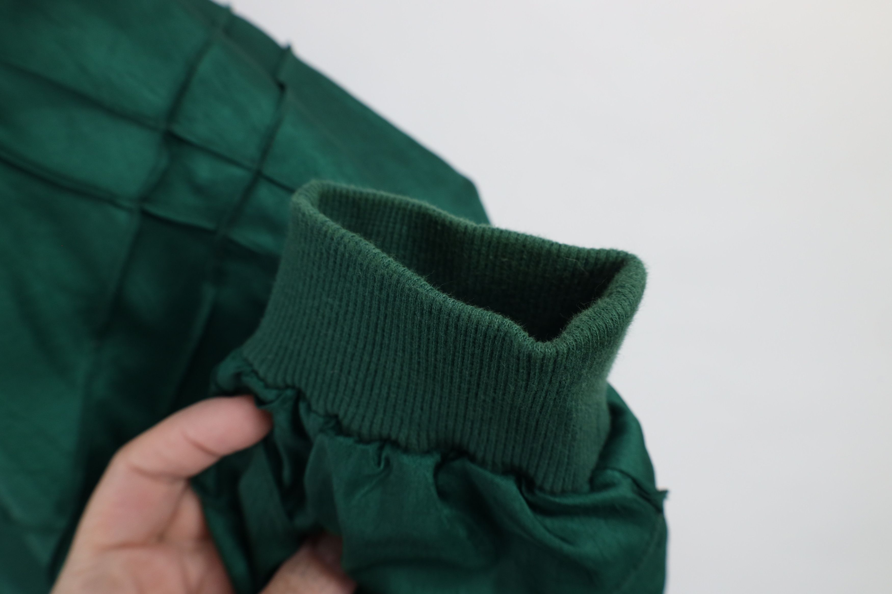 Vintage Vintage 90s Streetwear Silky Polyester Bomber Jacket Green Size M / US 6-8 / IT 42-44 - 6 Thumbnail