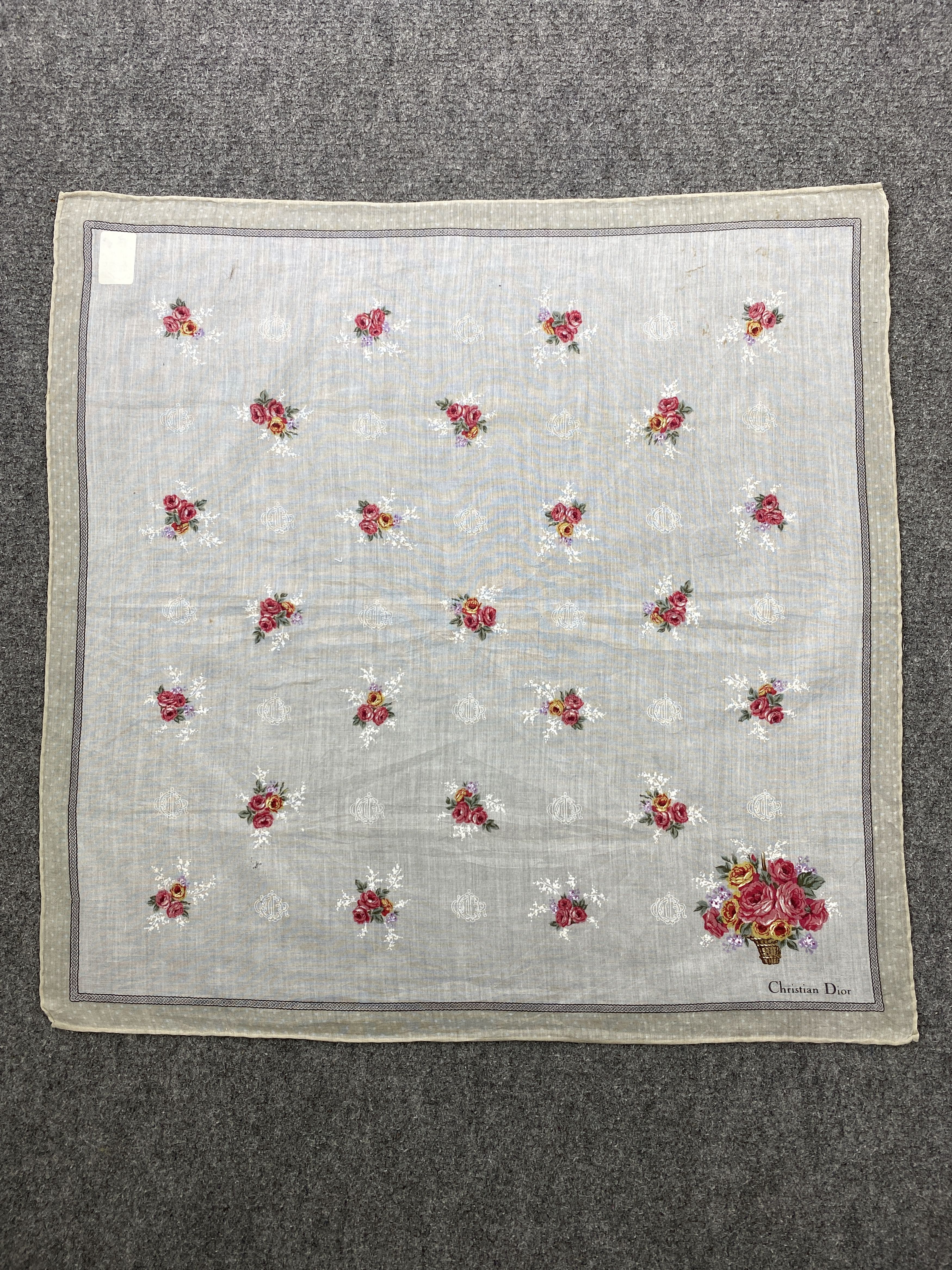Christian Dior Monsieur Christian Dior Bandana / Handkerchief / Neckerchief HKC0551 Size ONE SIZE - 3 Thumbnail