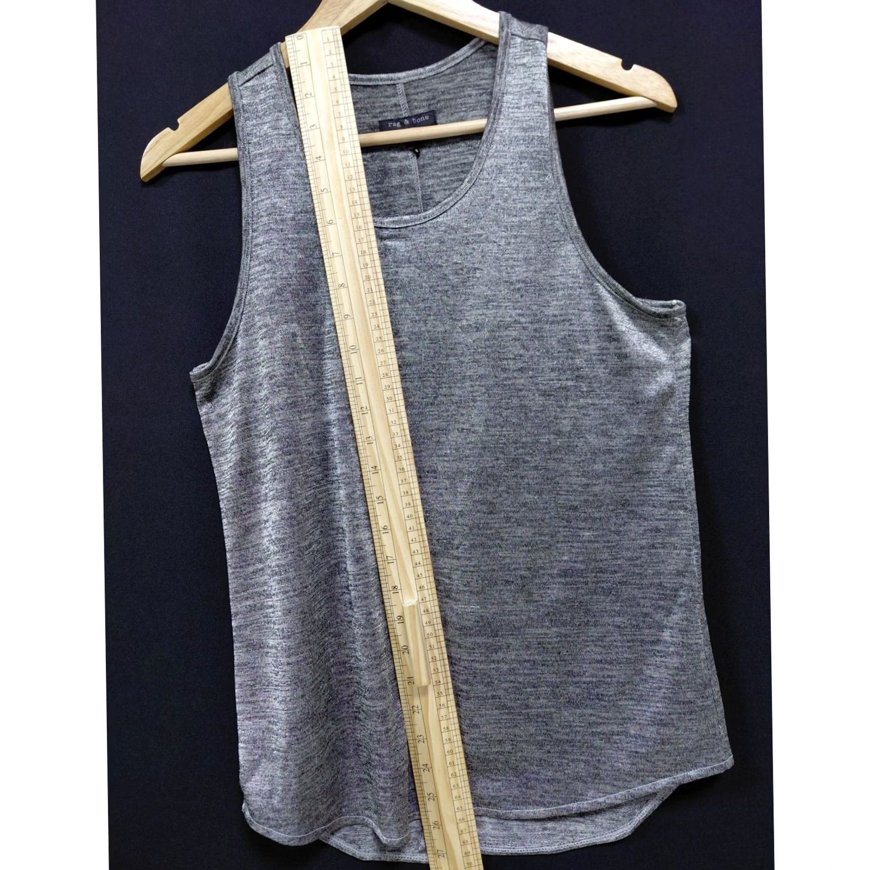 Rag & Bone rag & bone NEW YORK Tank Top Women Size M Gray Solid Knit Sleeveless Size M / US 6-8 / IT 42-44 - 6 Thumbnail