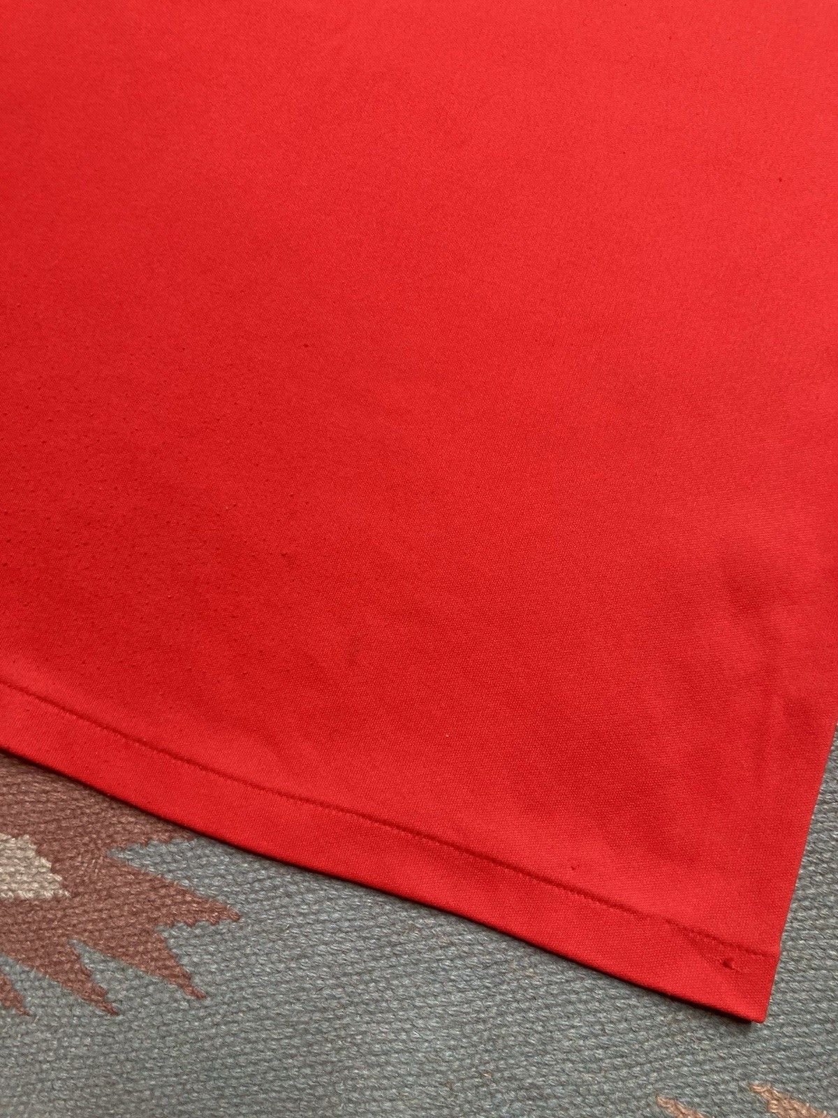Vintage 70s tank top T shirt textured polyester blank red boxy large Size US L / EU 52-54 / 3 - 2 Thumbnail