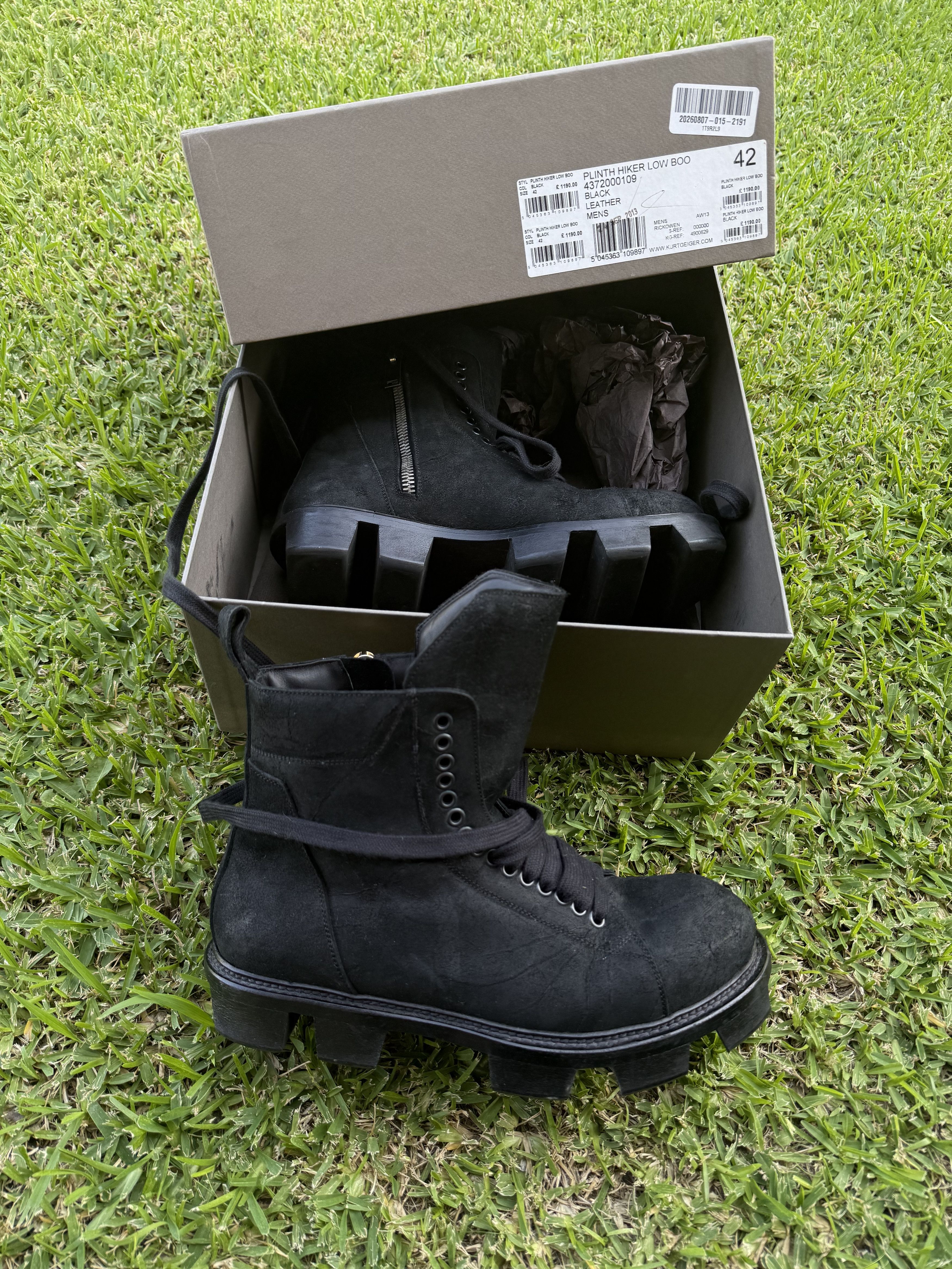 Rick Owens Rick Owen's F/W13 PLINTH Megatooth Hikers | Grailed